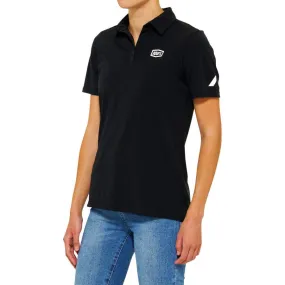 100% Women's Corpo Polo Shirt - Black