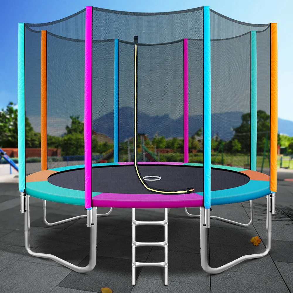 10FT UV-Resistant Trampoline w/ Ladder & Safety Net - Everfit