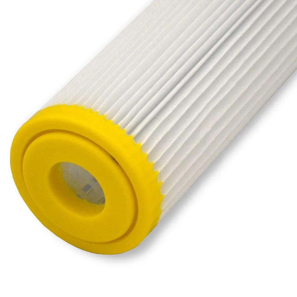 40" x 2-3/4" Flow-Max Pleated Poly - 50 mic