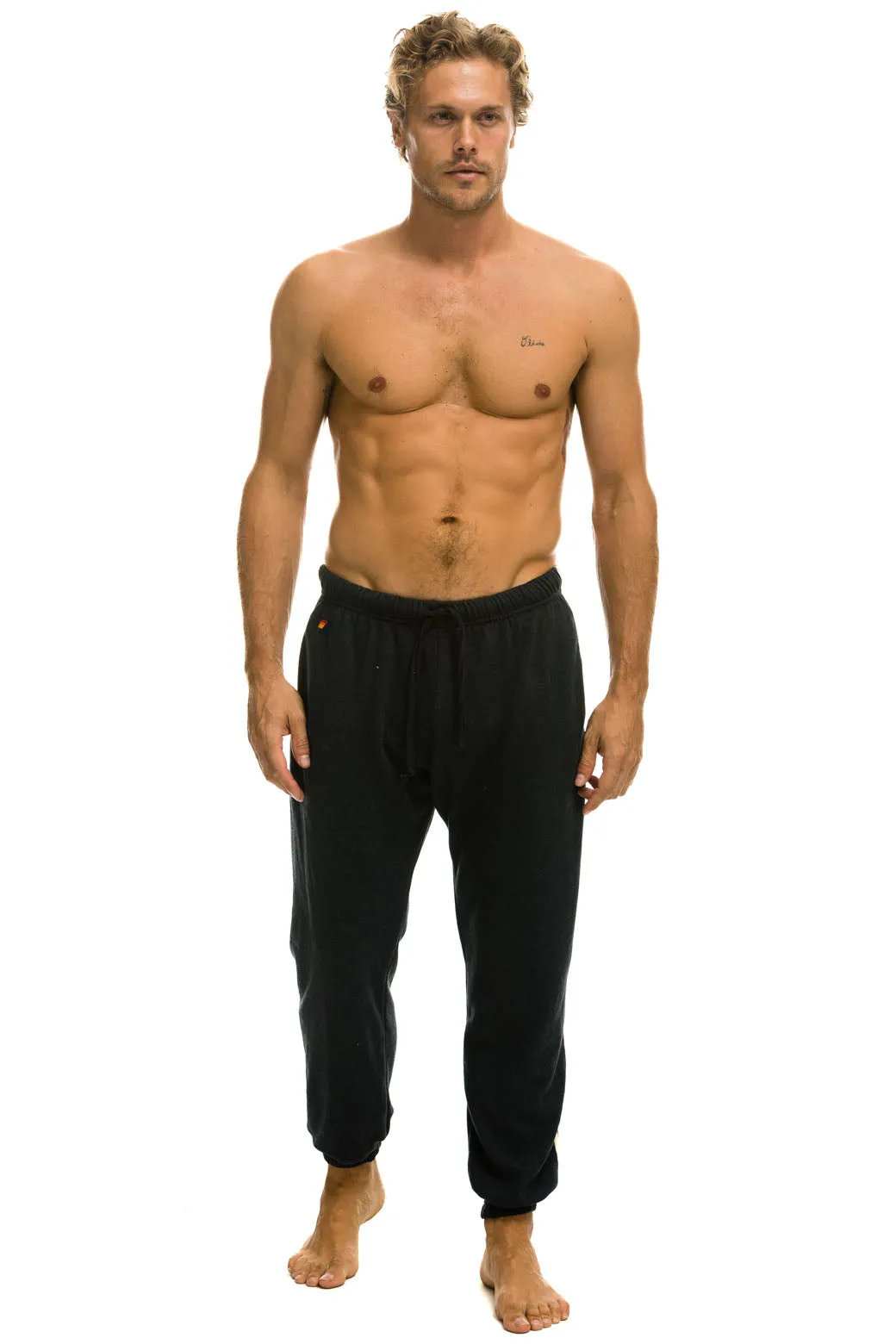 5 STRIPE SWEATPANTS - CHARCOAL // GREY