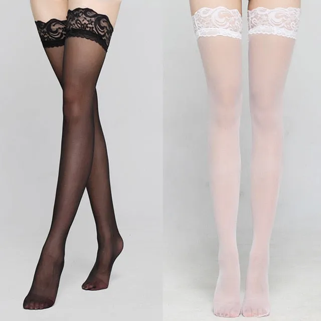 6 Colors Sexy Fashion Lace Thigh High Stockings