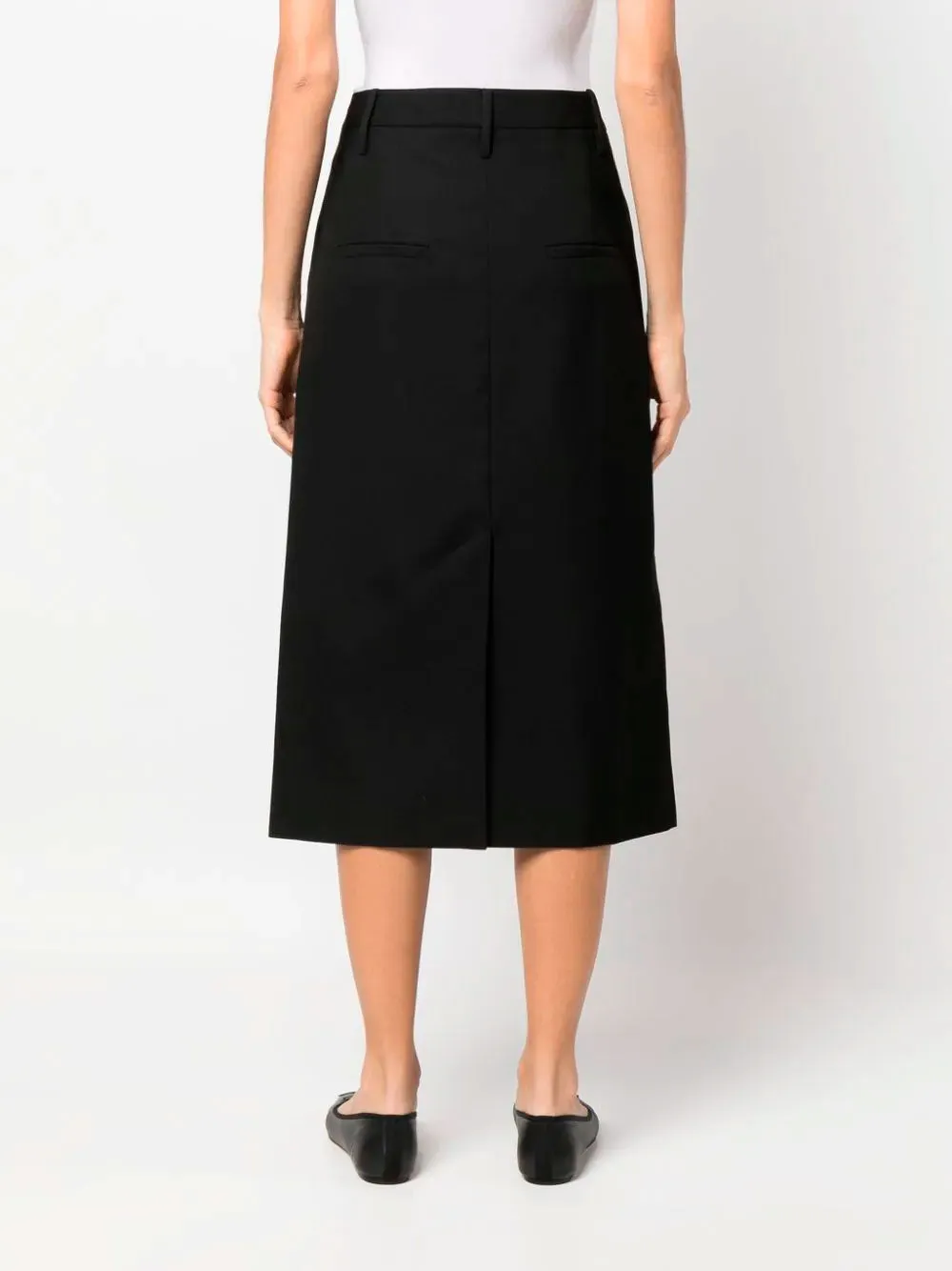 A-line midi skirt