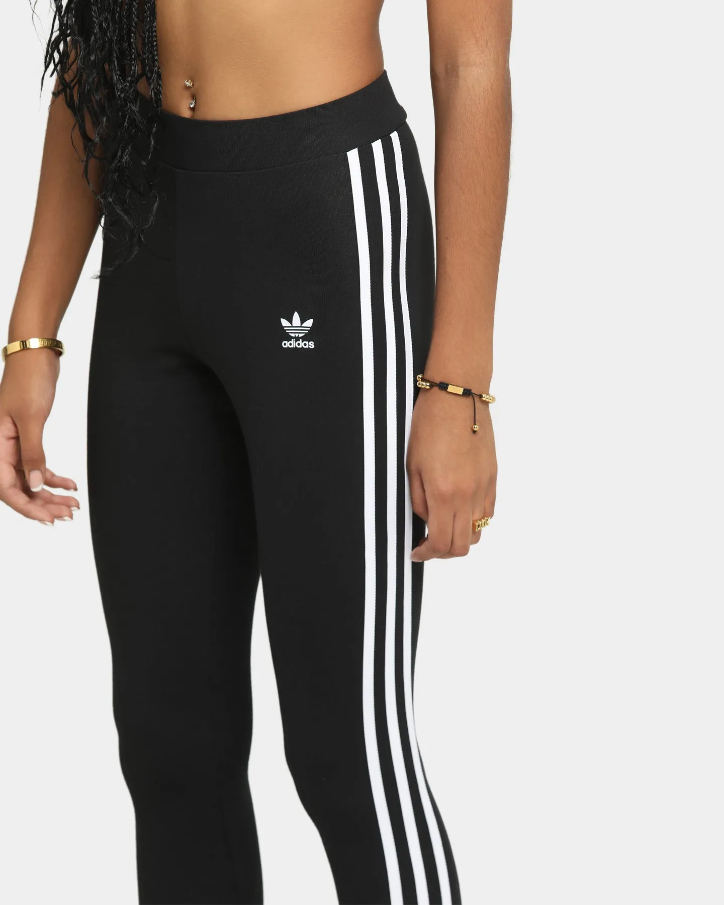 Adidas 3 Stripe Tight Black