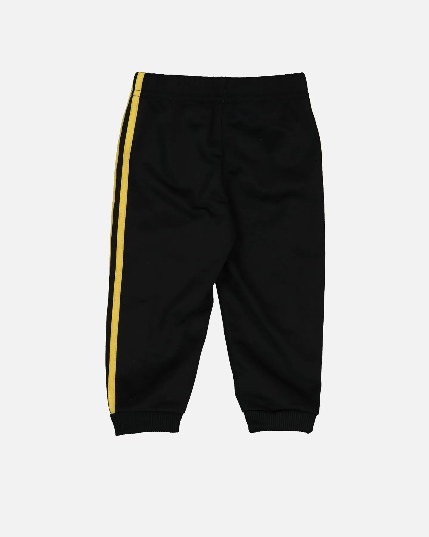 Adidas Infants' Essentials Shiny Hooded Track Suit Black/Black/Gold