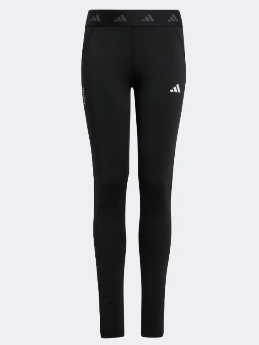 Adidas Techfit Kids-Girls Sportswear Tight Black/Carbbon/White