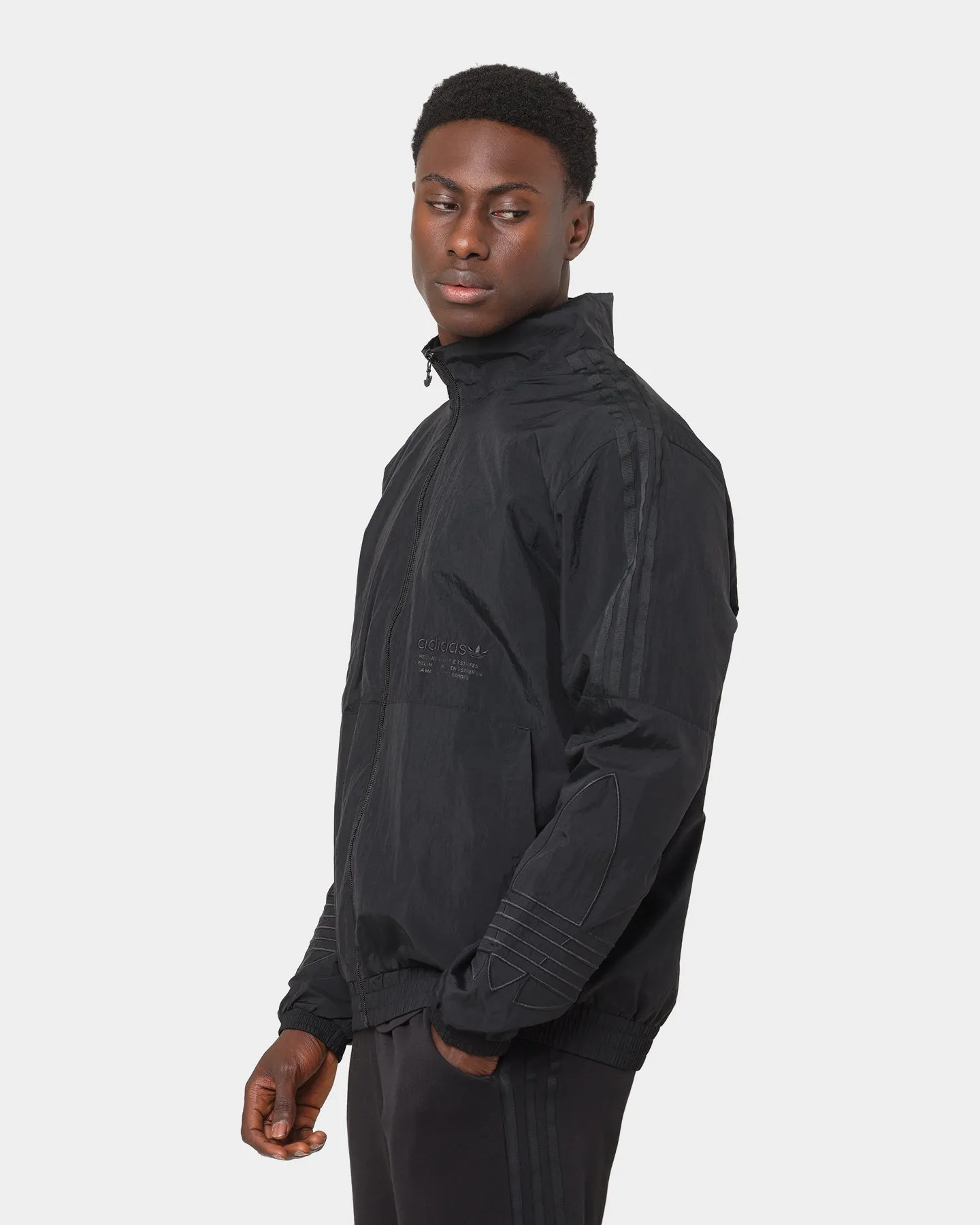 Adidas Tricolour Track Top Jacket Black