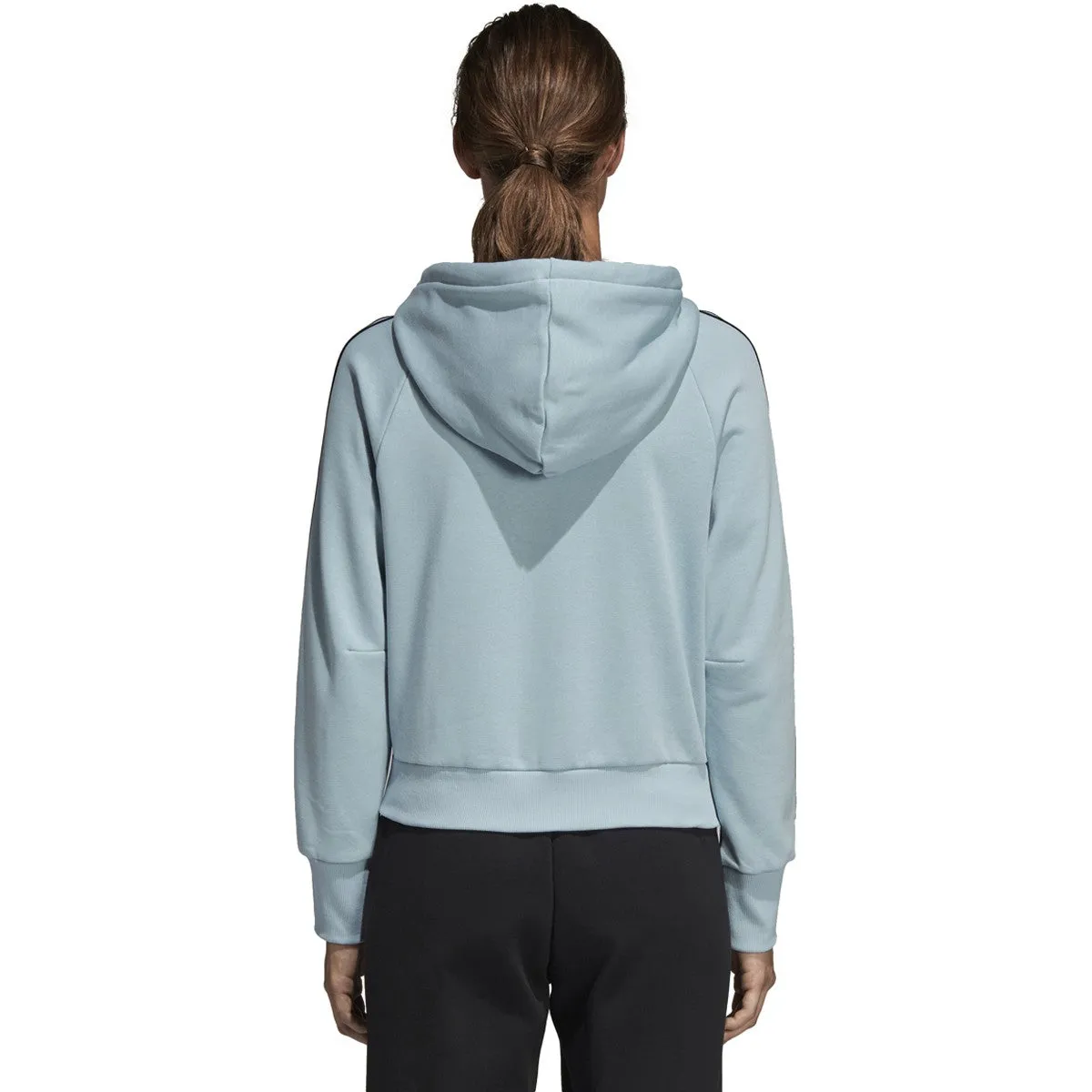 Adidas Women's Athletics Must Have 3-Stripes French Terry Hoodie Ash Grey