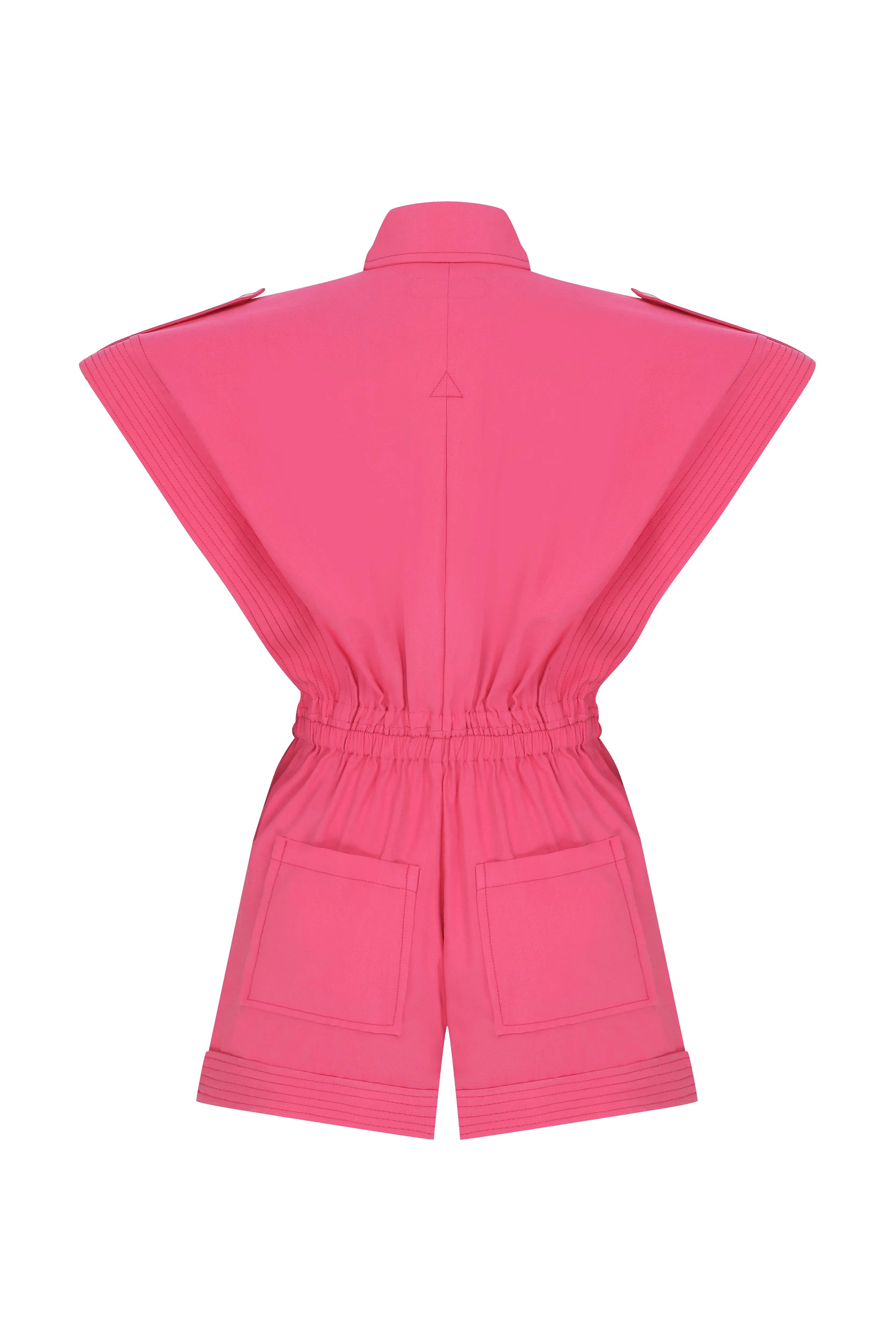 Aleiada Playsuit in Virtual Pink