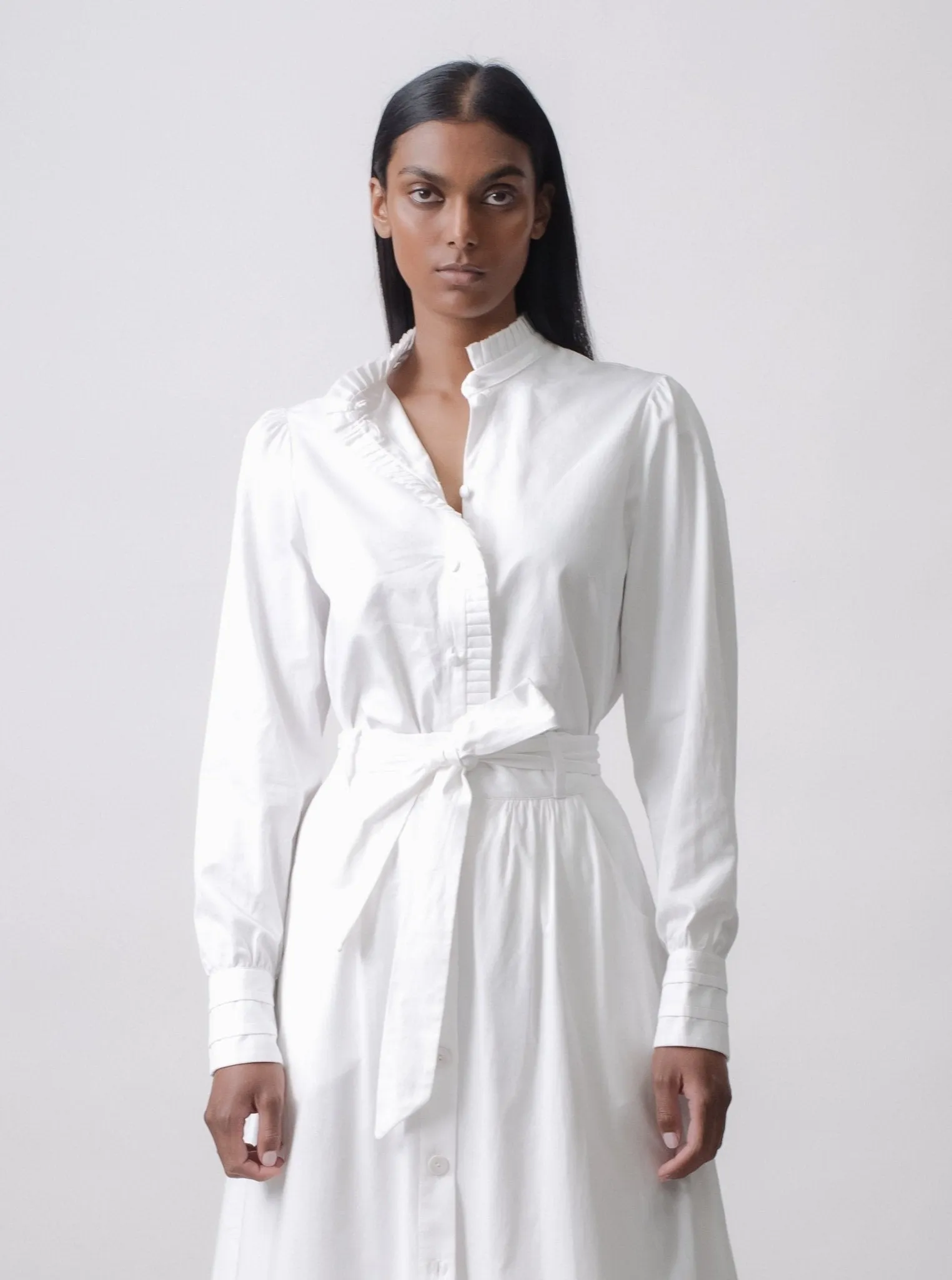 Alexa Shirt Cotton Poplin White