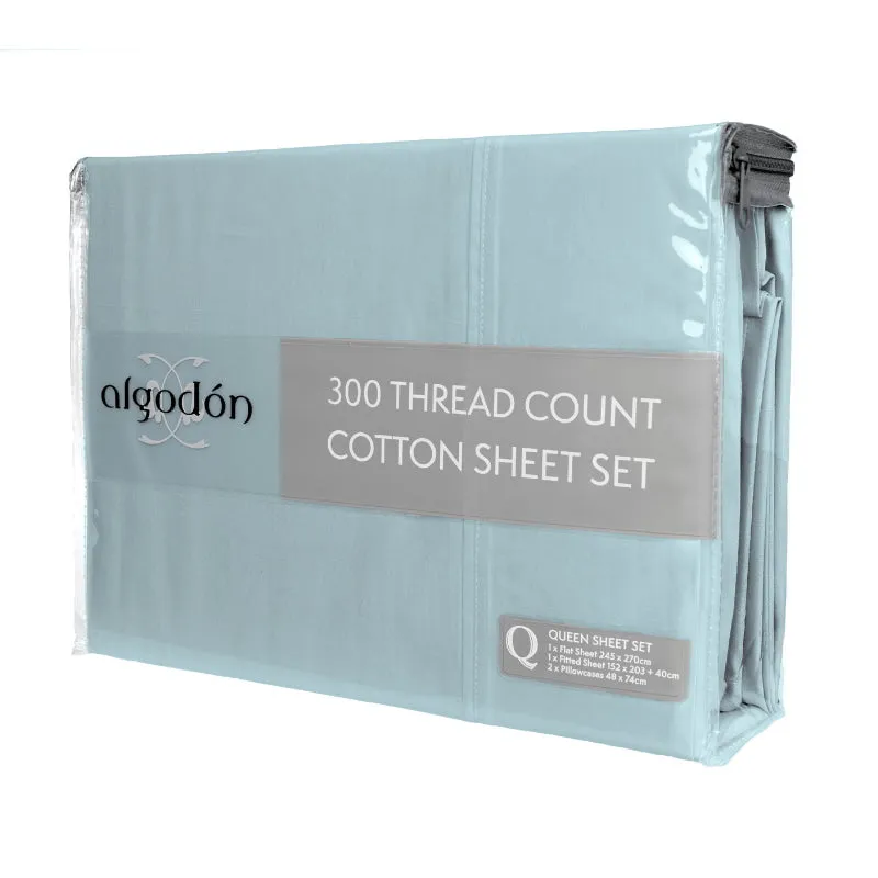 Algodon 300 Thread Count Cotton Sheet Set