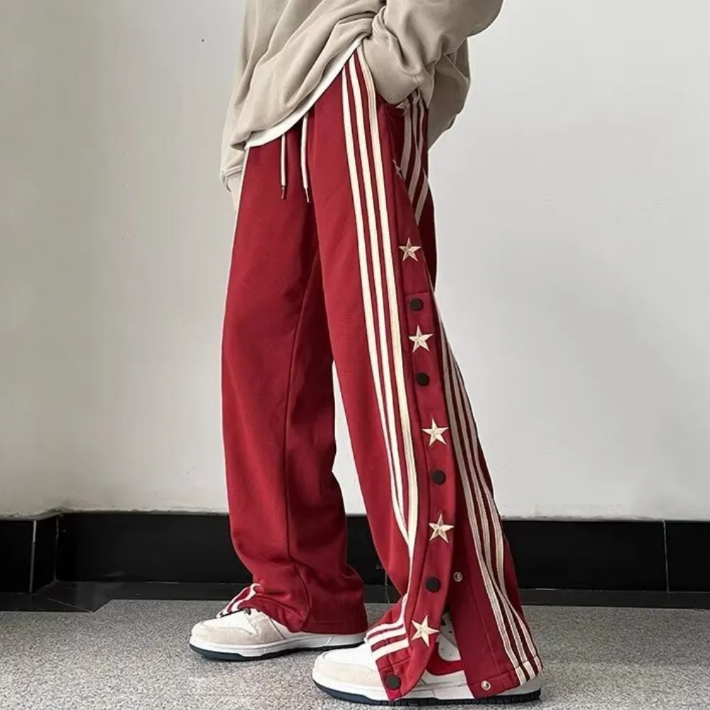 American Button Star Straight-Leg Sweatpants