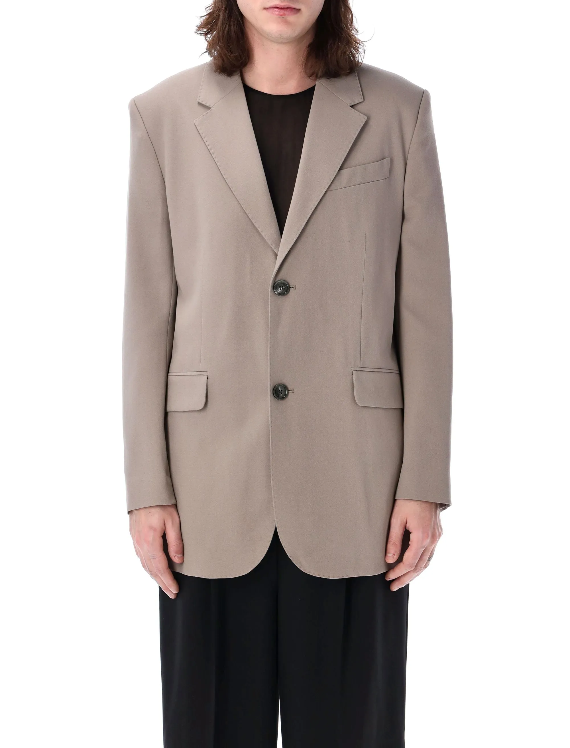 AMI PARIS Light Taupe Oversize Blazer for Men