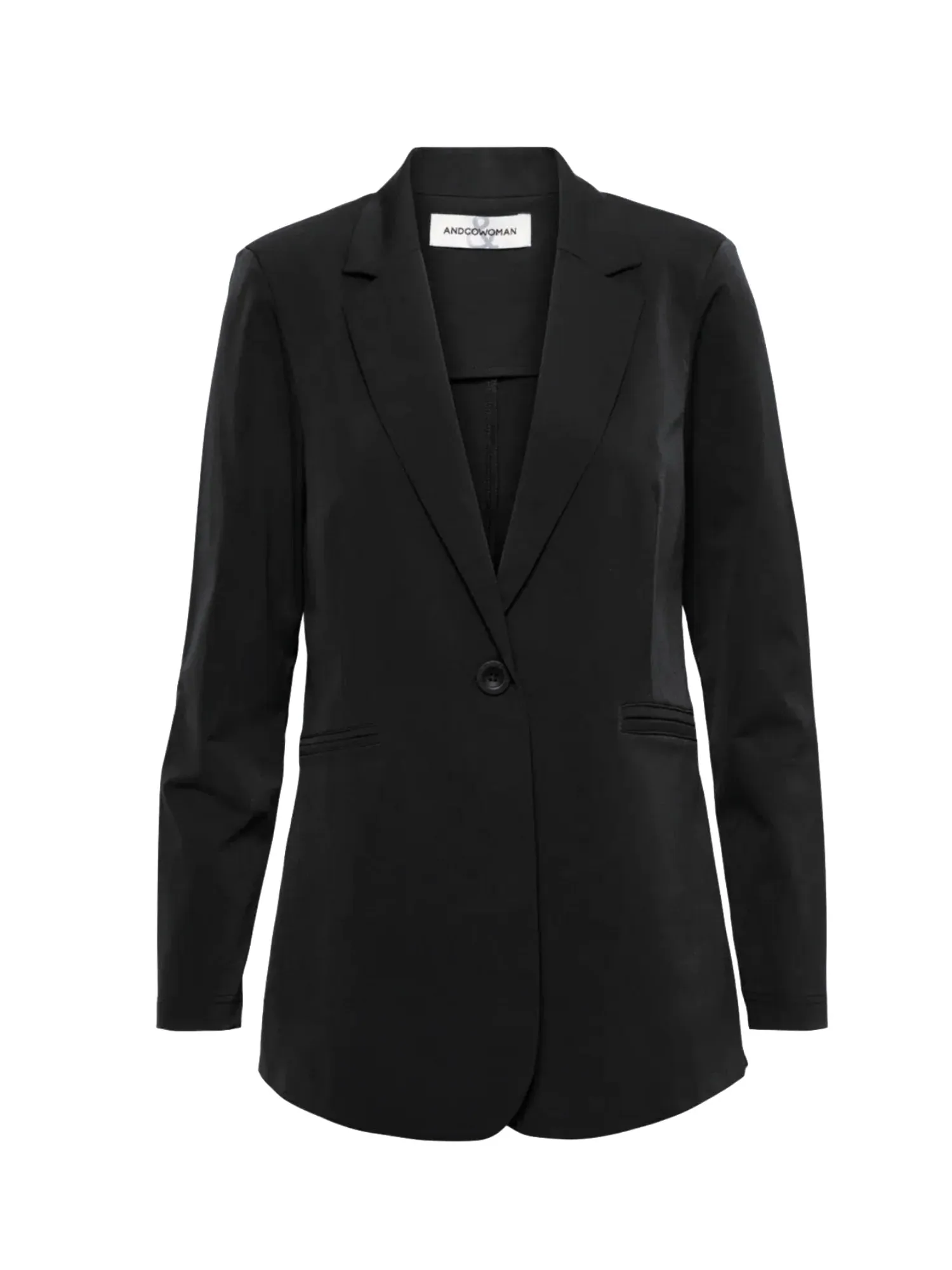 &CO WOMAN - Philana Long Travel Blazer Black