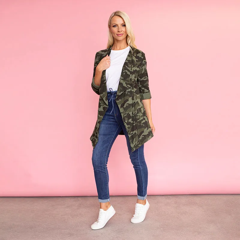 Amy Stretch Blazer (Camo)