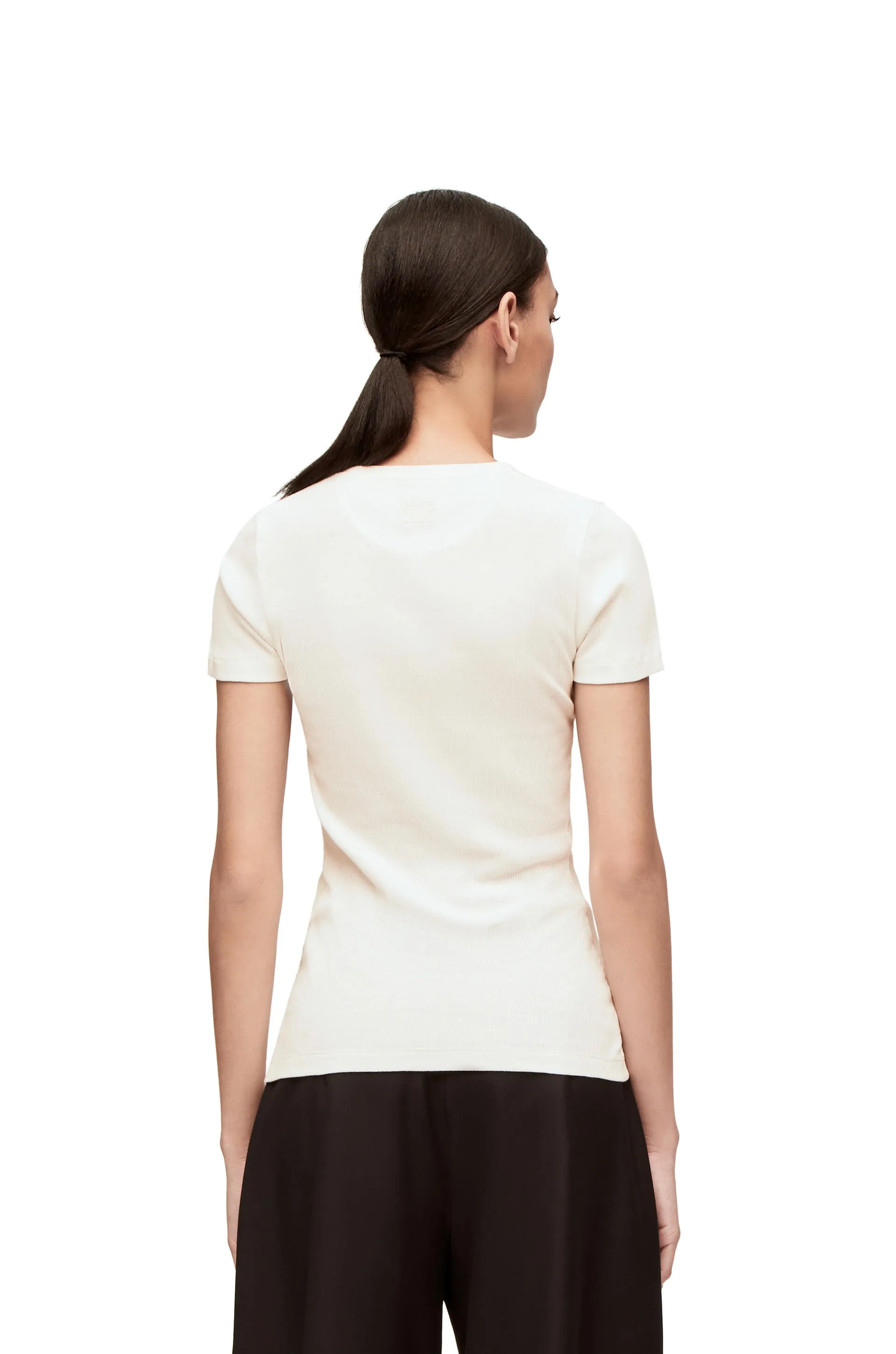 Anthurium top in ribbed cotton jersey