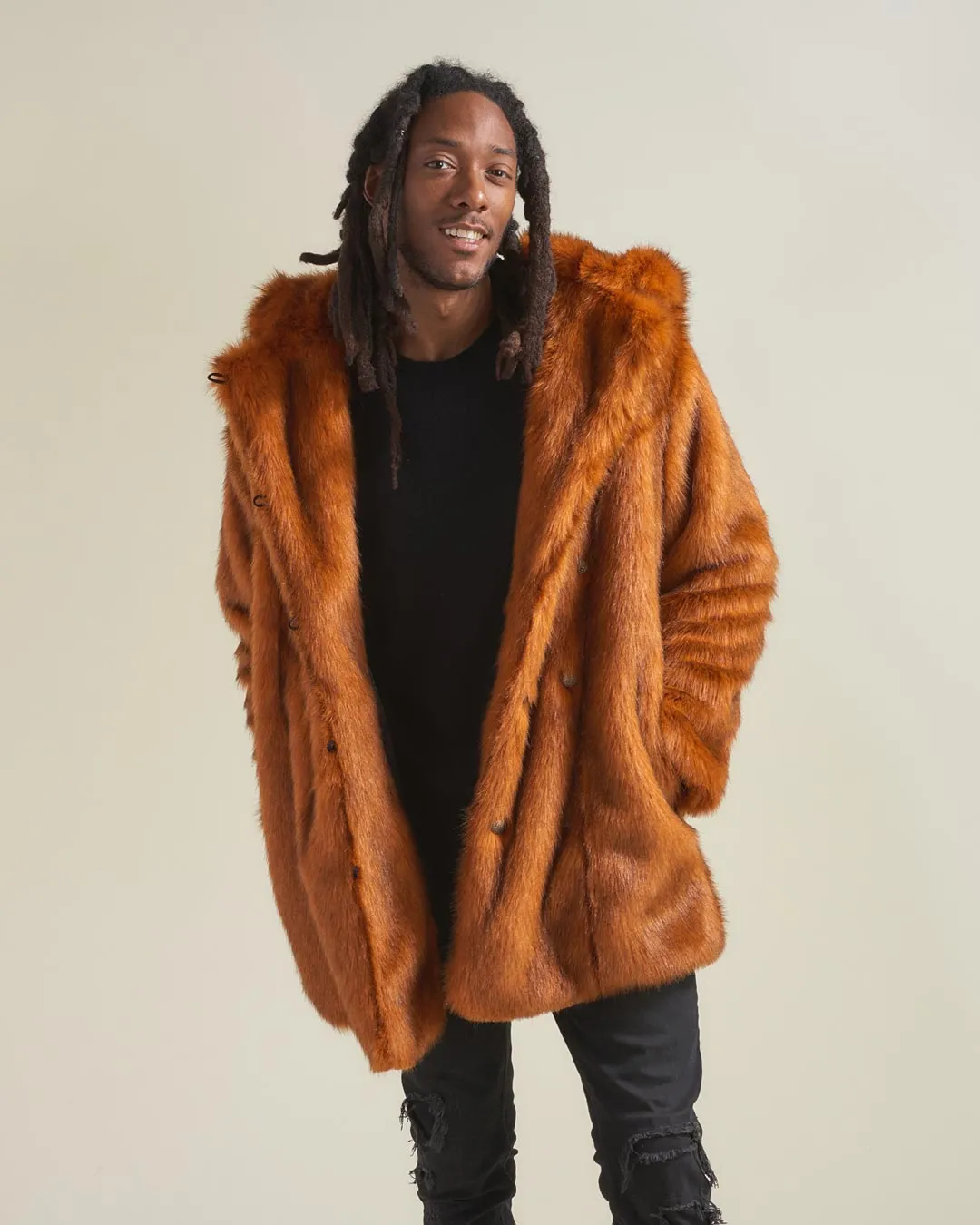 Artist Edition VAMP Wolf Classic Faux Fur Coat | Men's