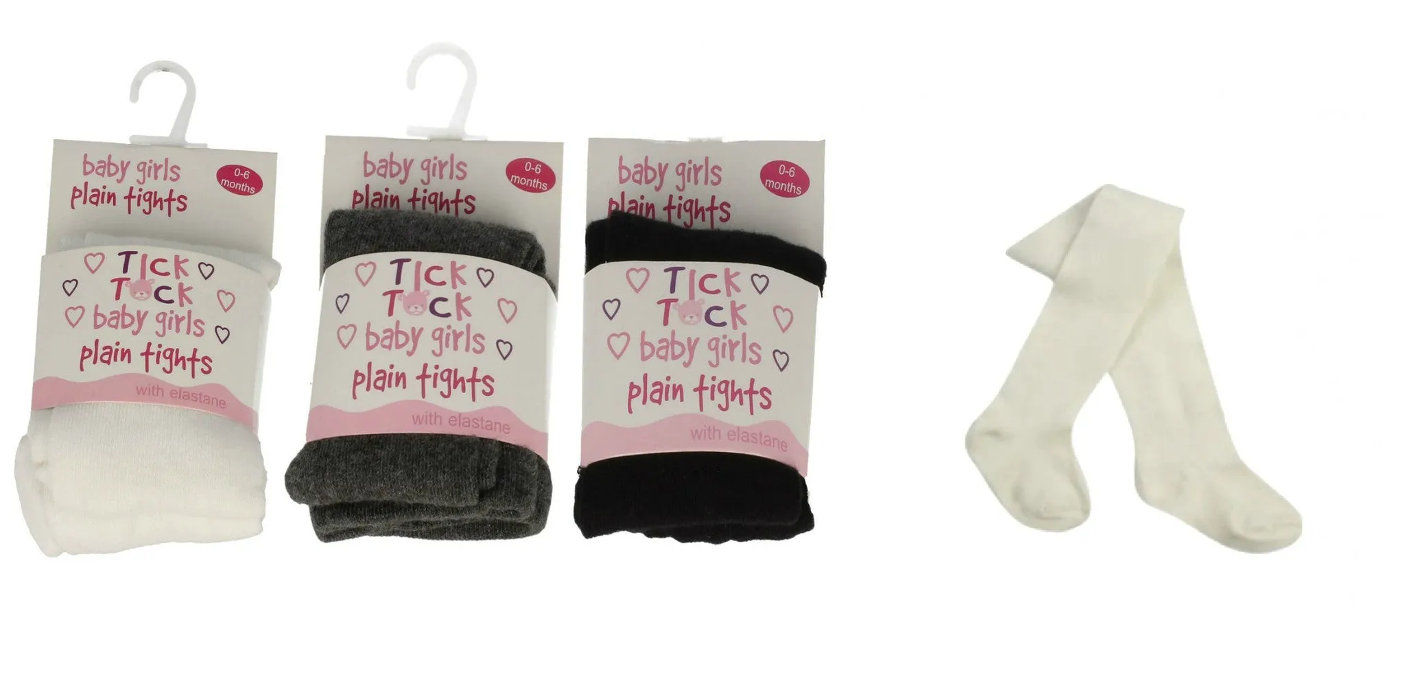 BABY GIRLS PLAIN TIGHTS