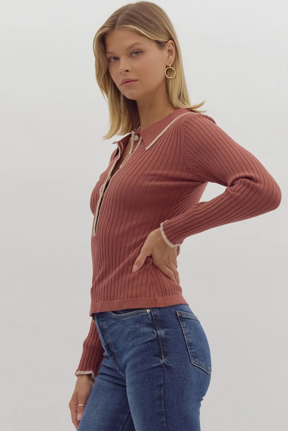 Back Home Ribbed Top