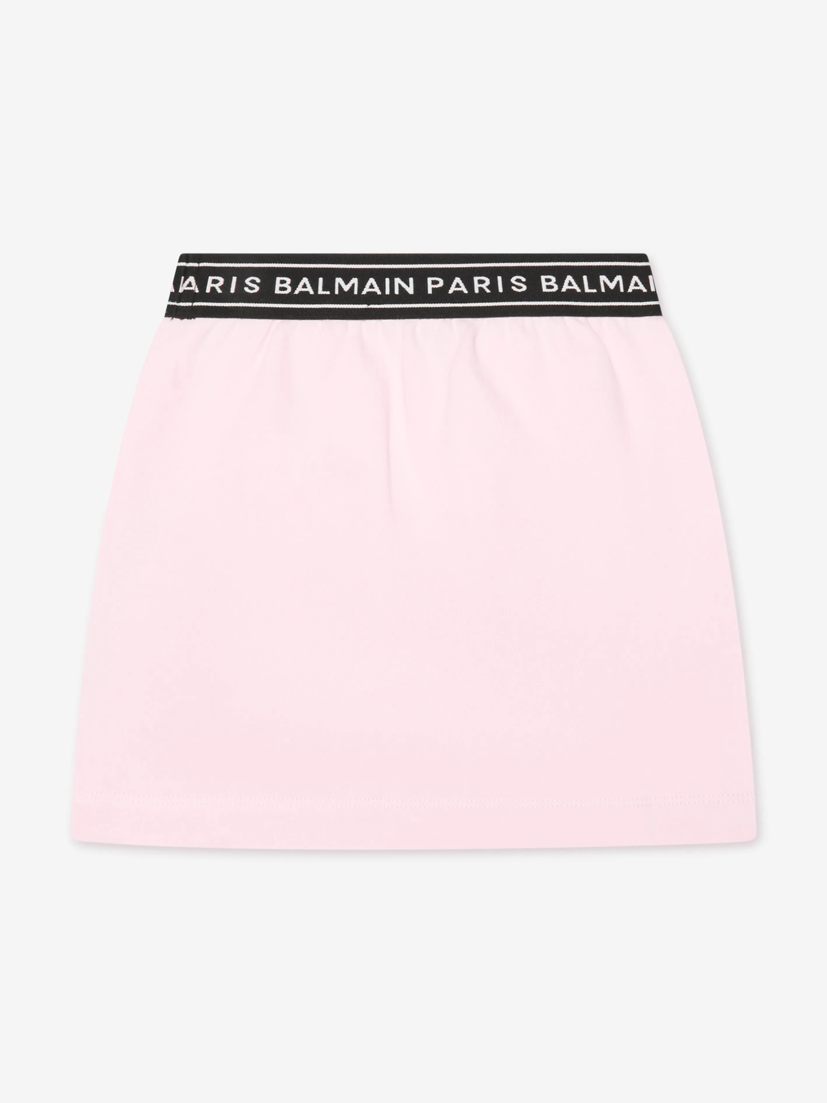 Balmain Girls Logo Skirt in Pink