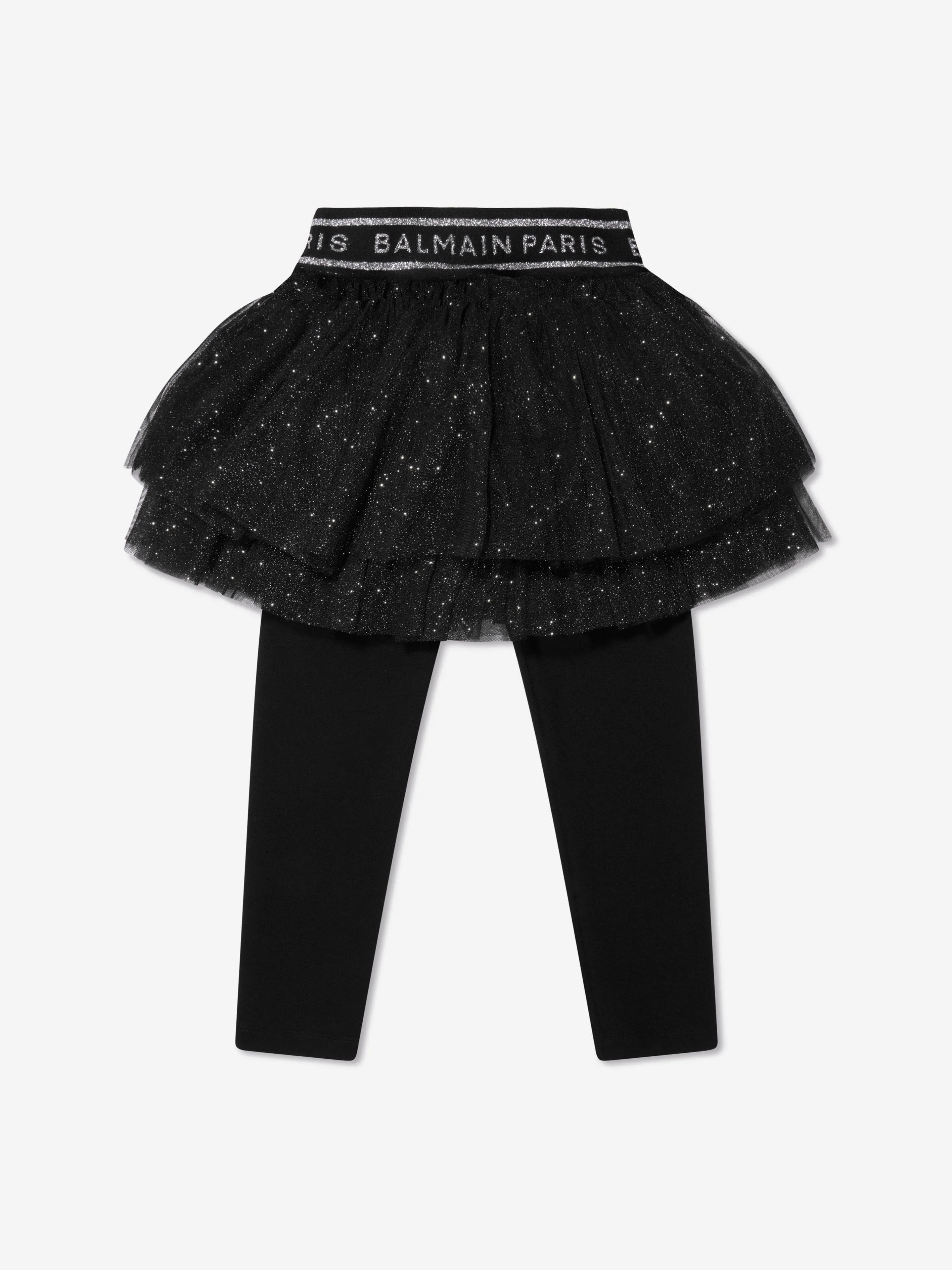 Balmain Girls Tutu Leggings in Black