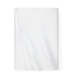 Bari White Bed Skirt by Sferra