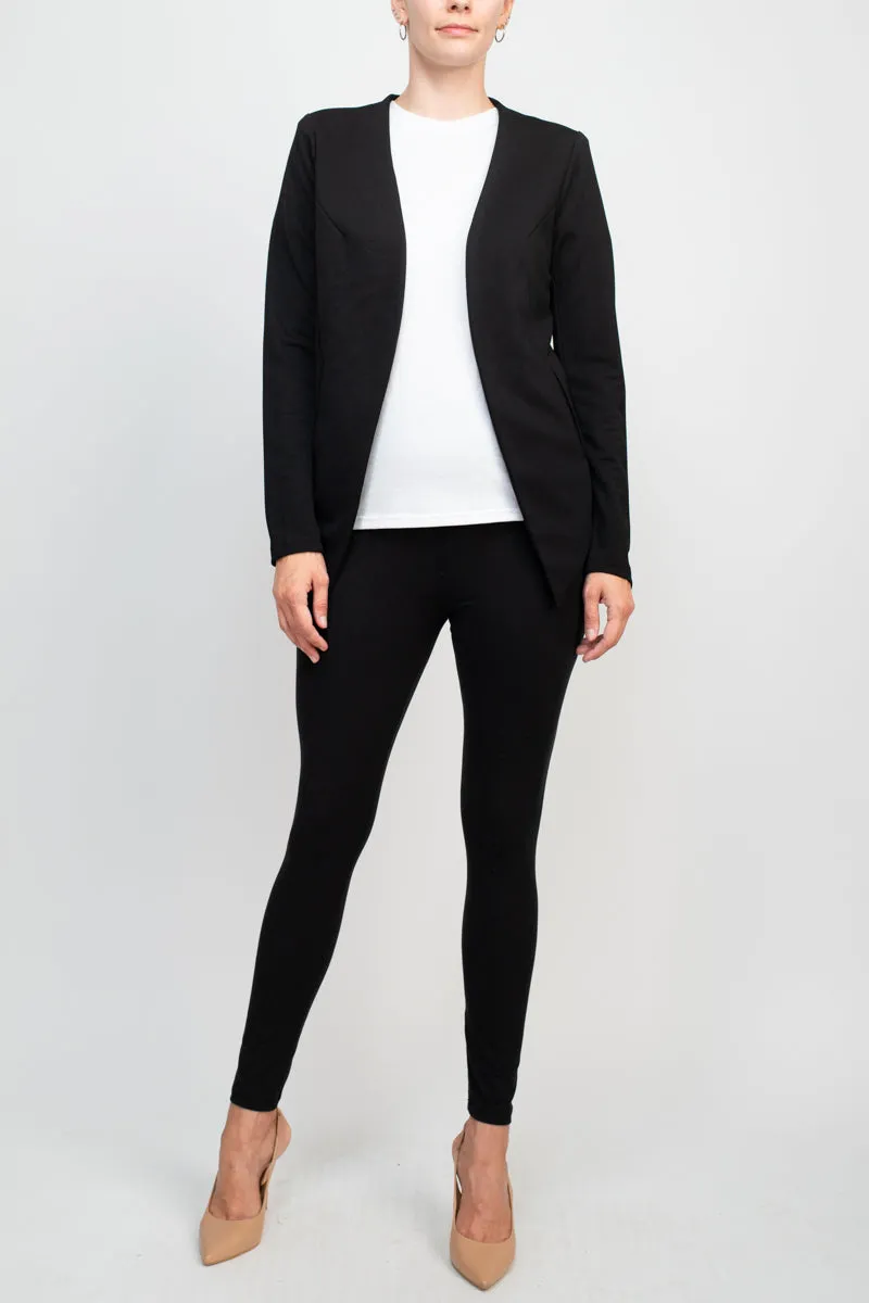 BCBG Generation open front long sleeve tuxedo blazer