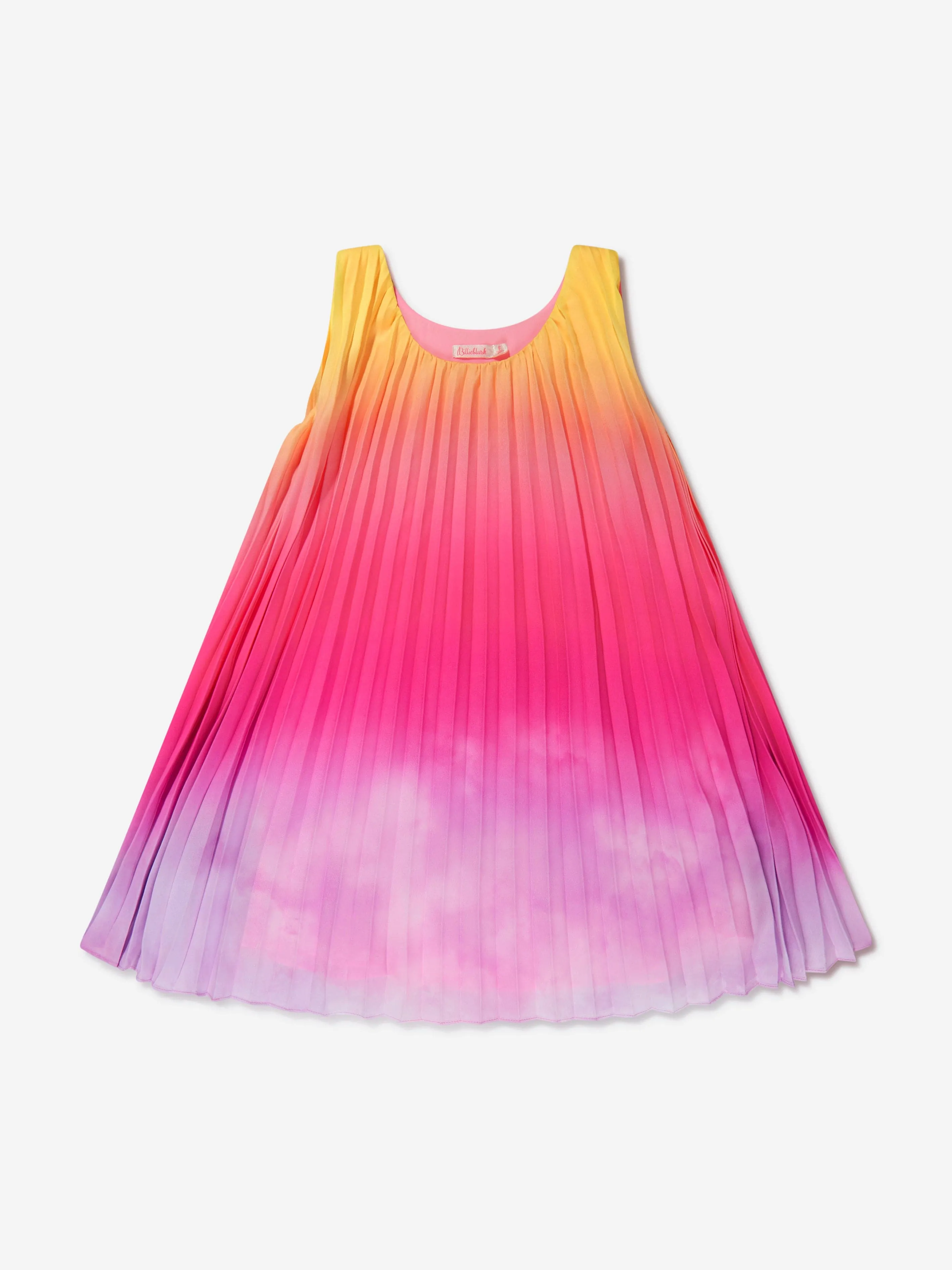 Billieblush Girls Pleated Sleeveless Dress in Multicolour