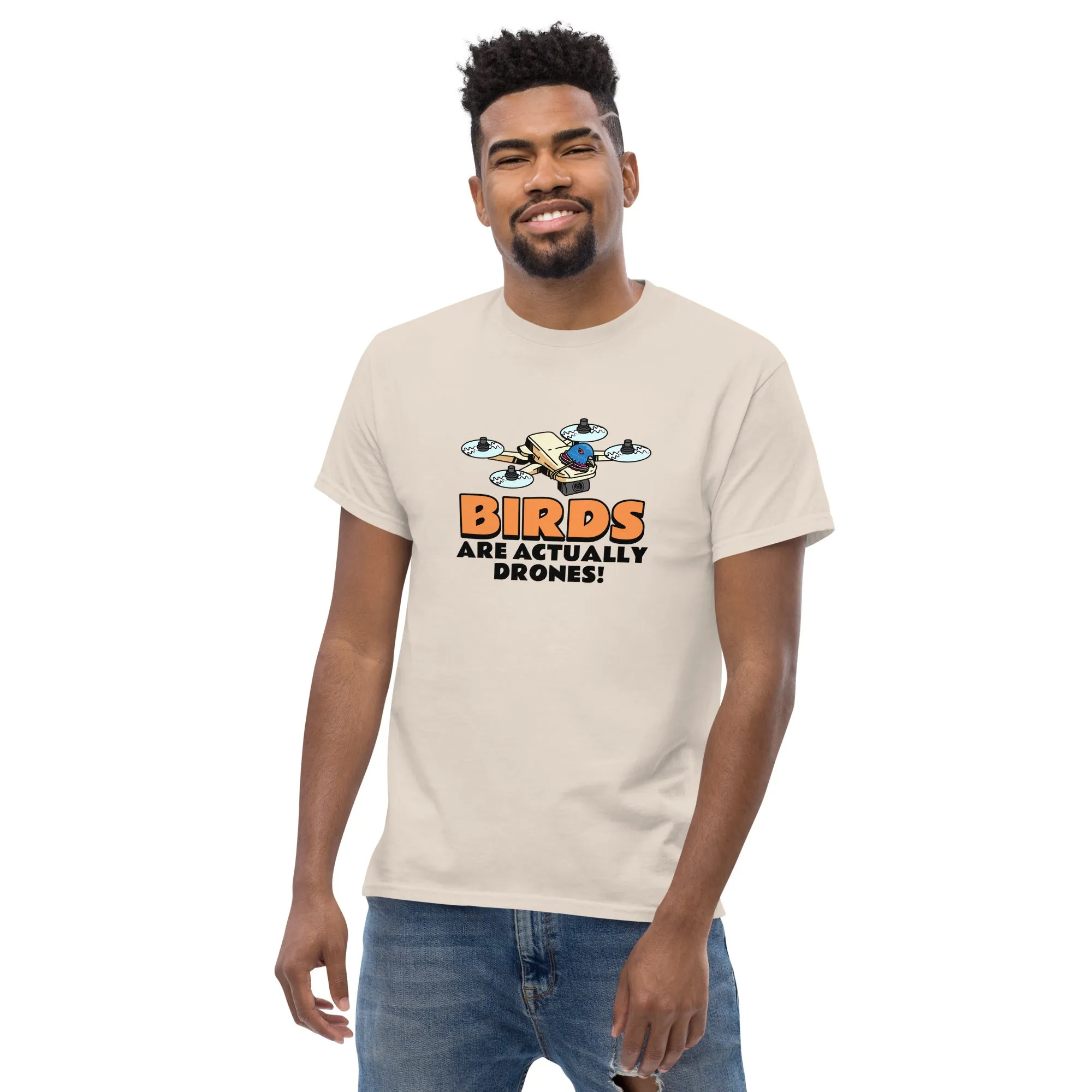 Birds are drones Men's classic tee