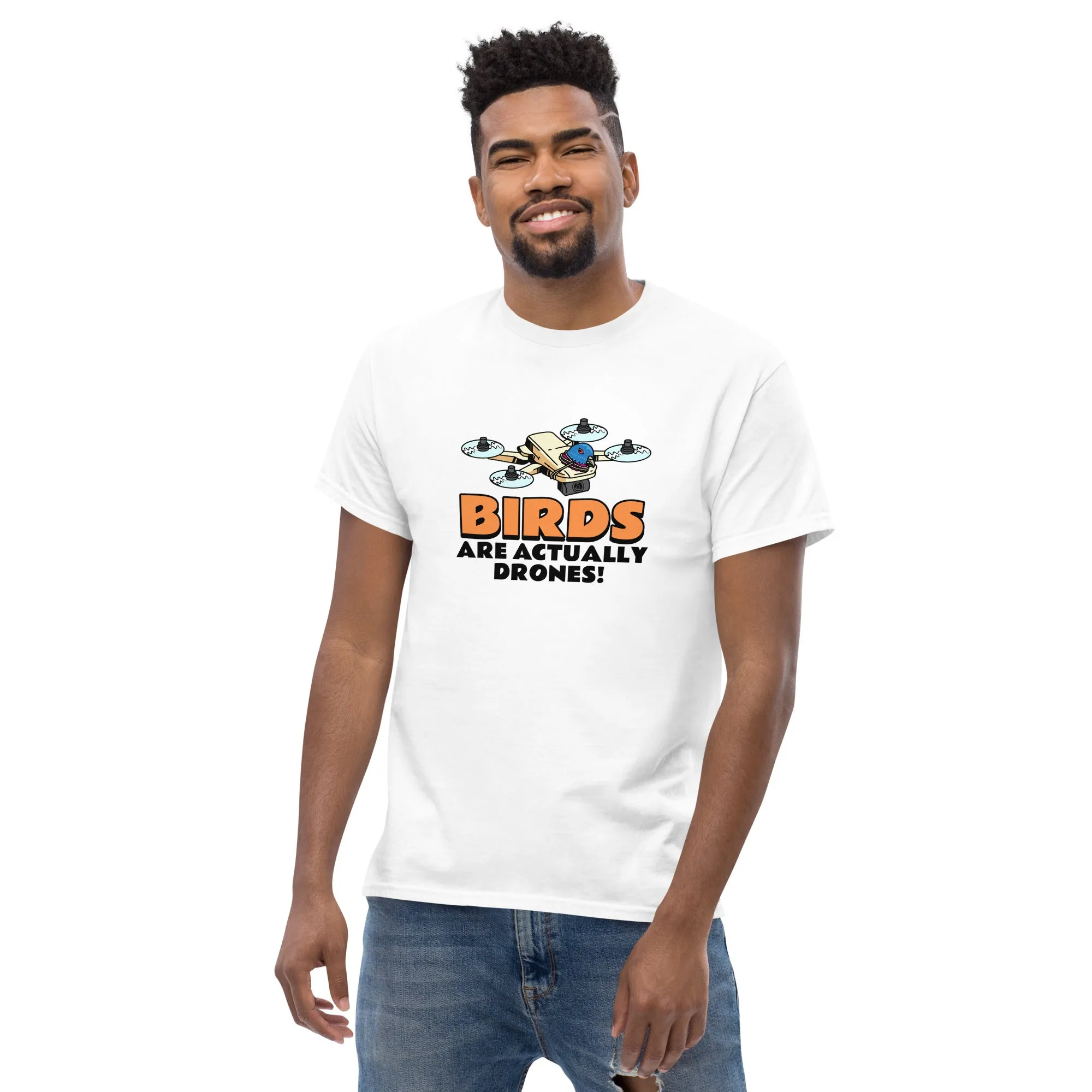 Birds are drones Men's classic tee