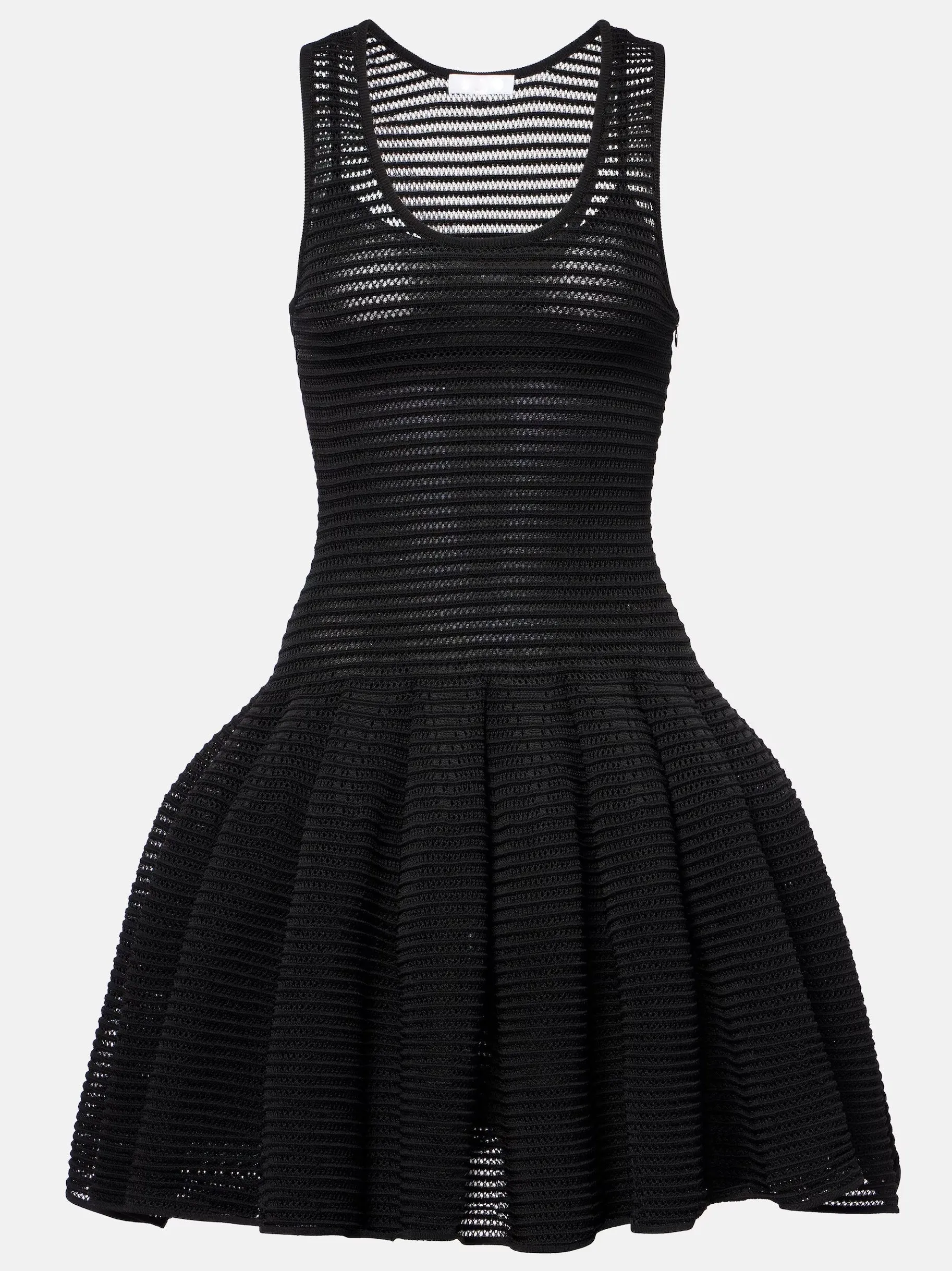 Black Crinoline Knit Dress with Under Slip