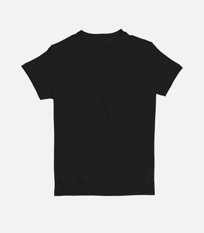 Black | Kid's Basic Cut T-shirt