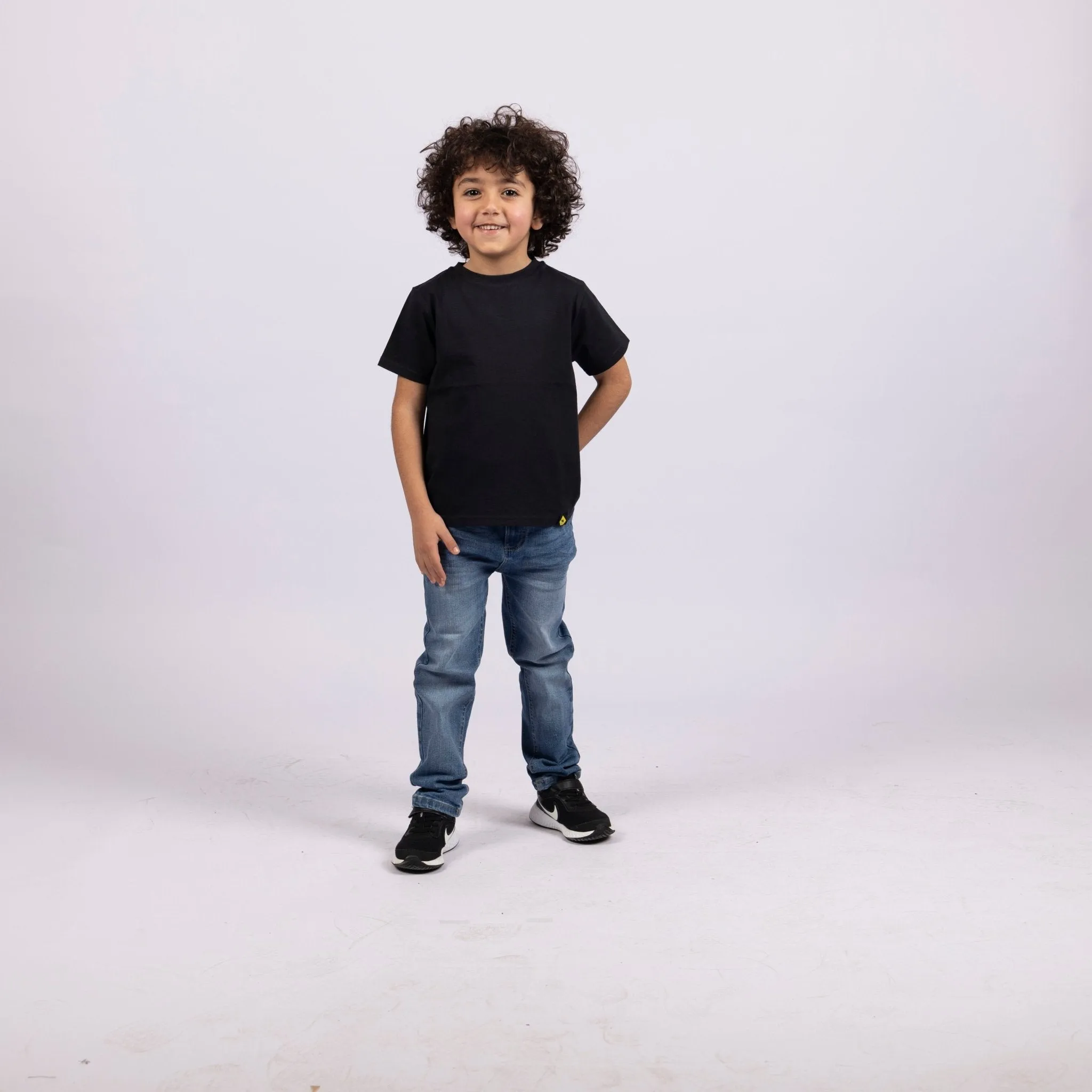 Black | Kid's Basic Cut T-shirt