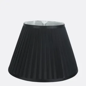 Black Pleated Lamp Shades 14" ( Set Of 2 )