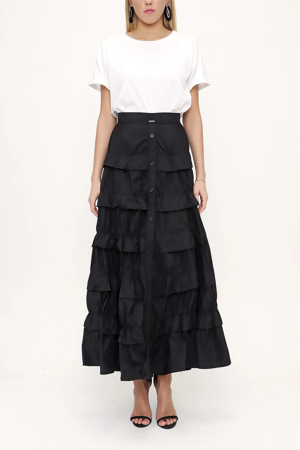 Black Pleated skirt 81168