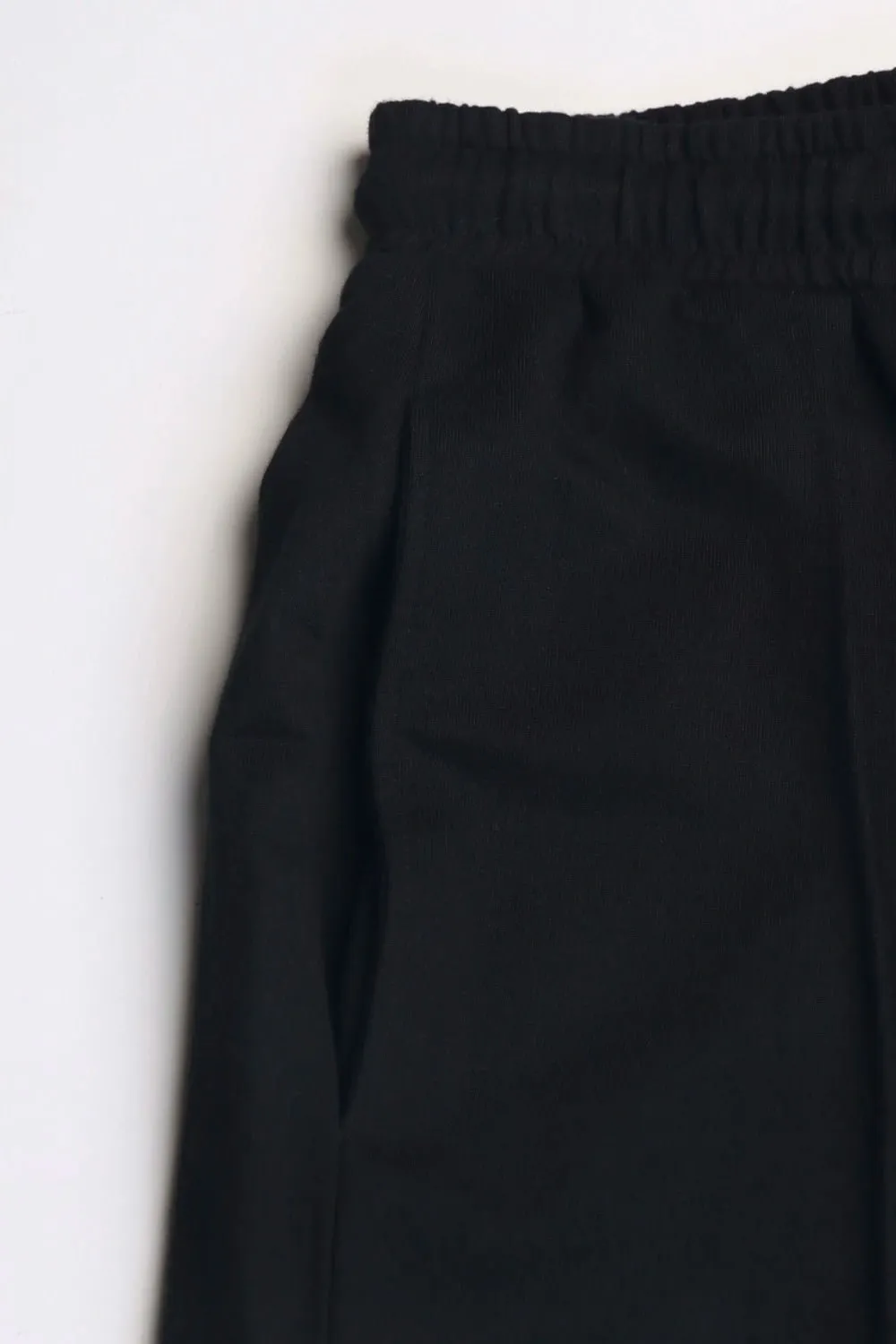 Black Pleated Sweatpants