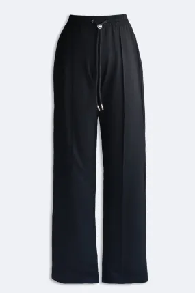 Black Pleated Sweatpants