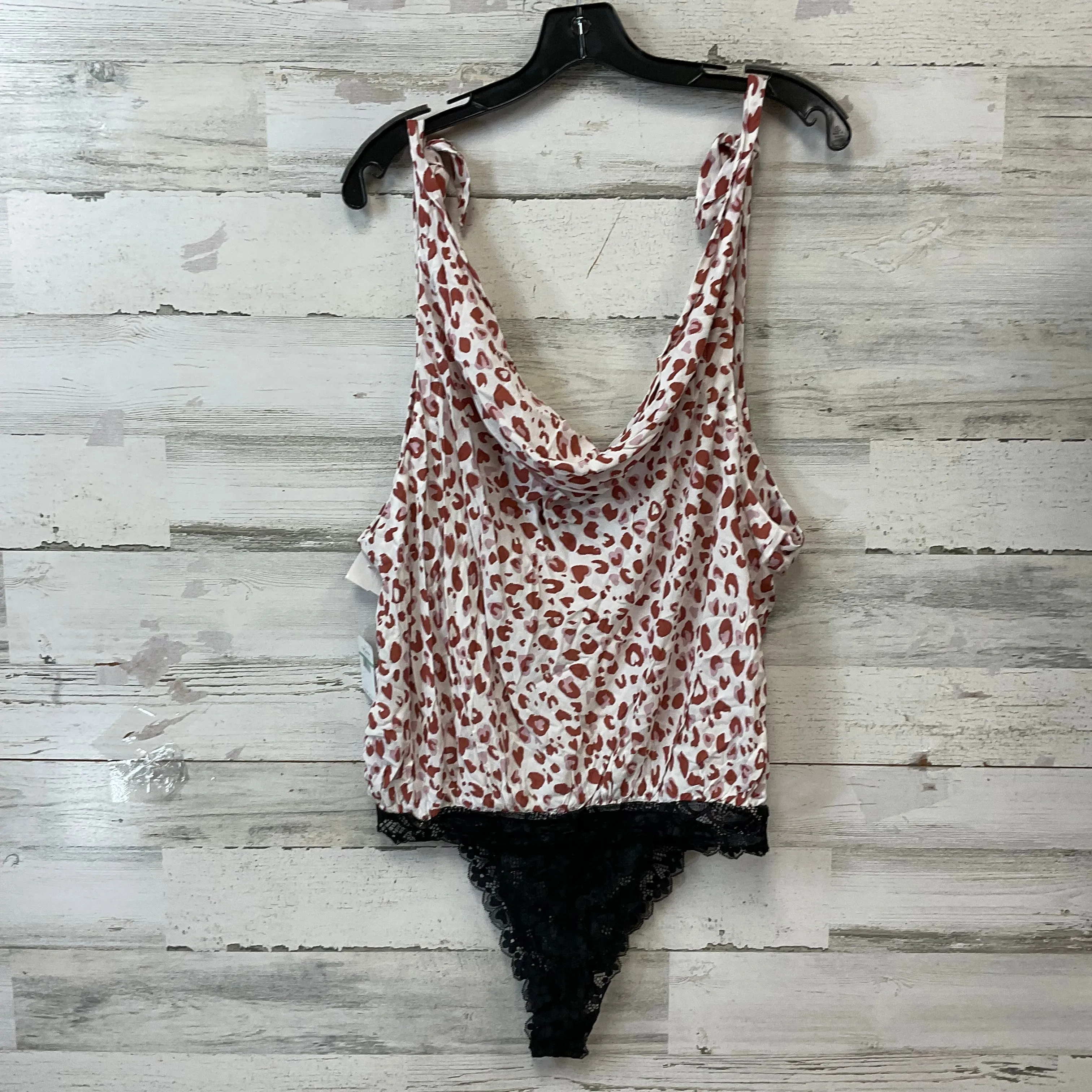 Bodysuit By Free People In Animal Print, Size: L