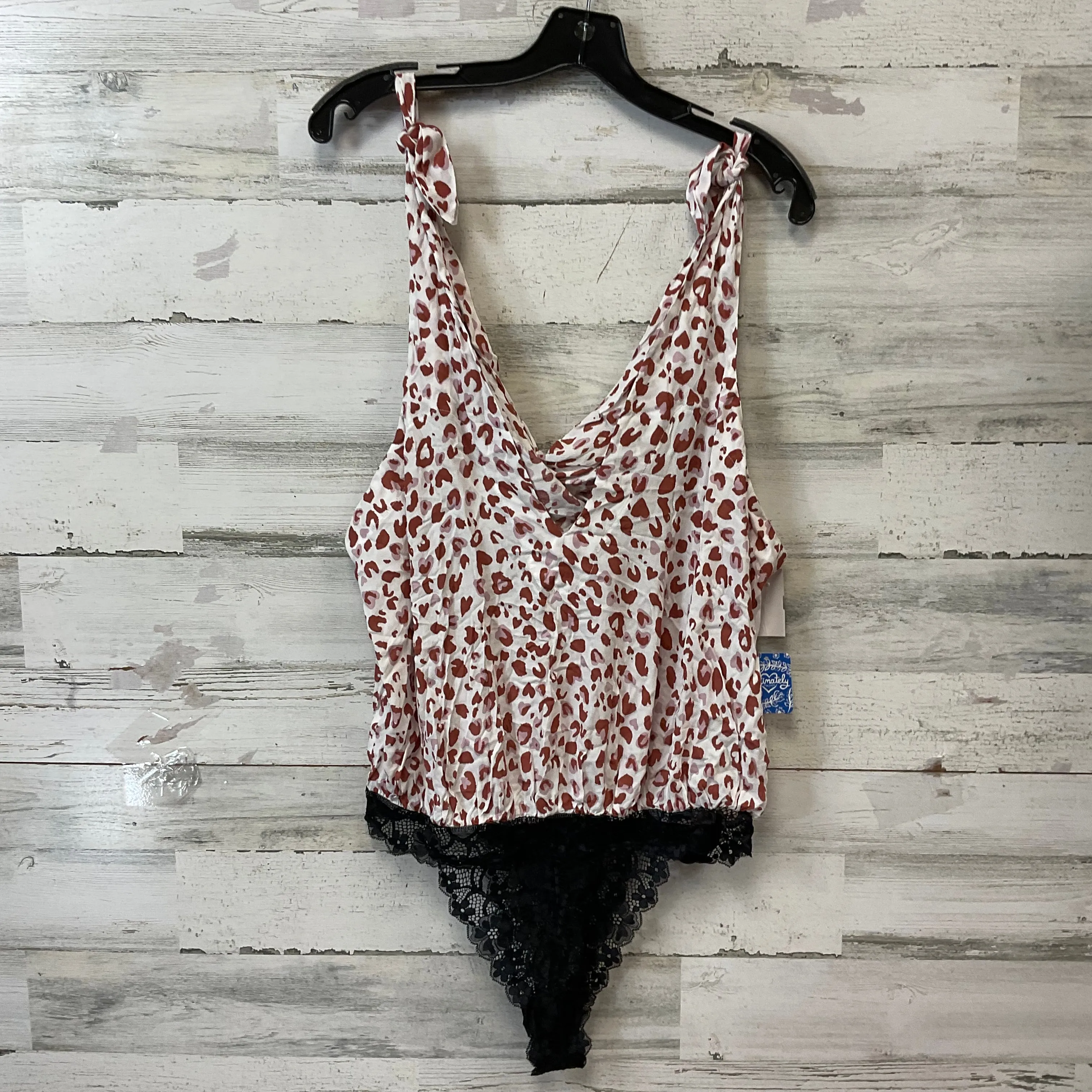 Bodysuit By Free People In Animal Print, Size: L