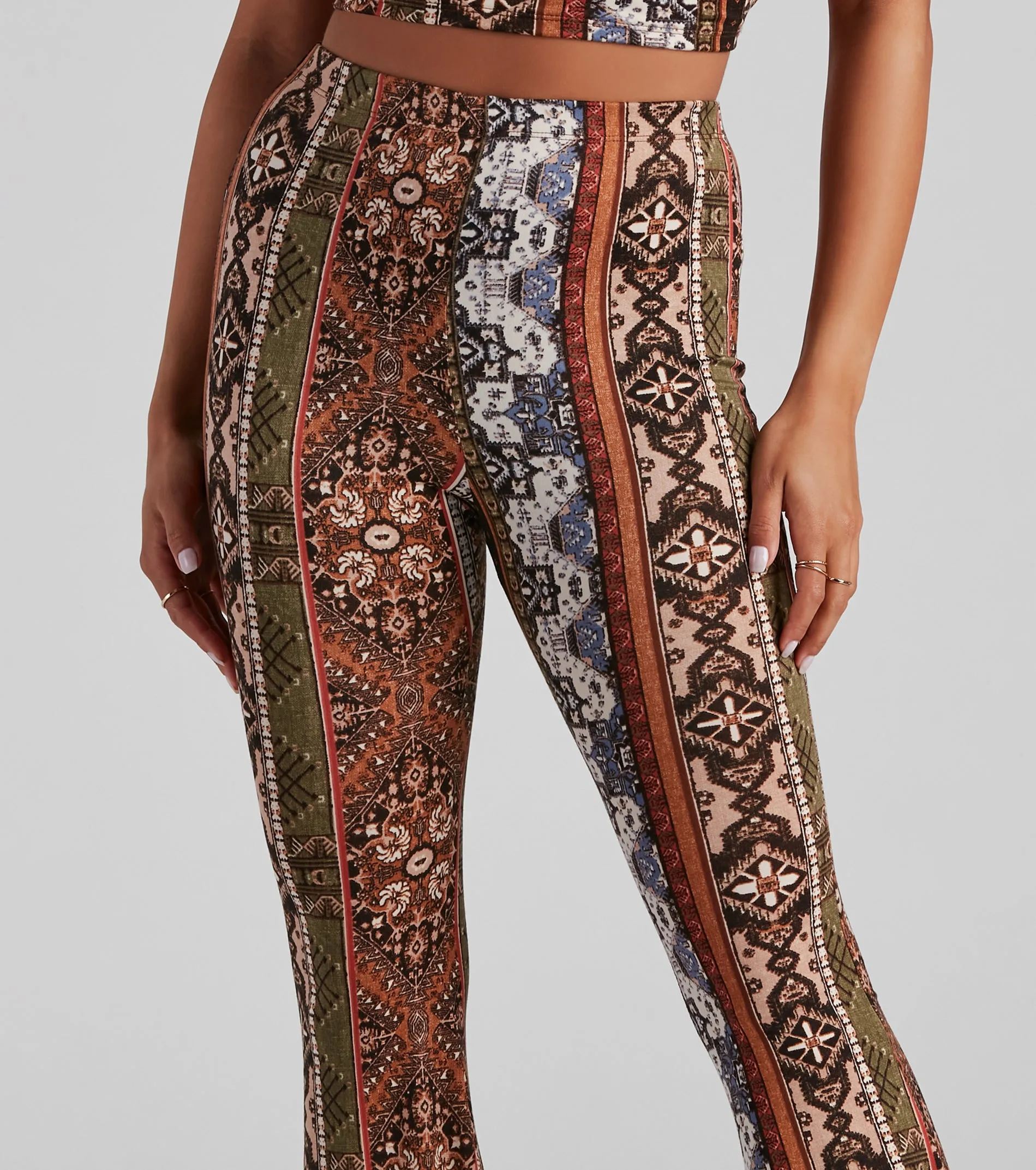 Boho Dreamer Printed Flare Pants