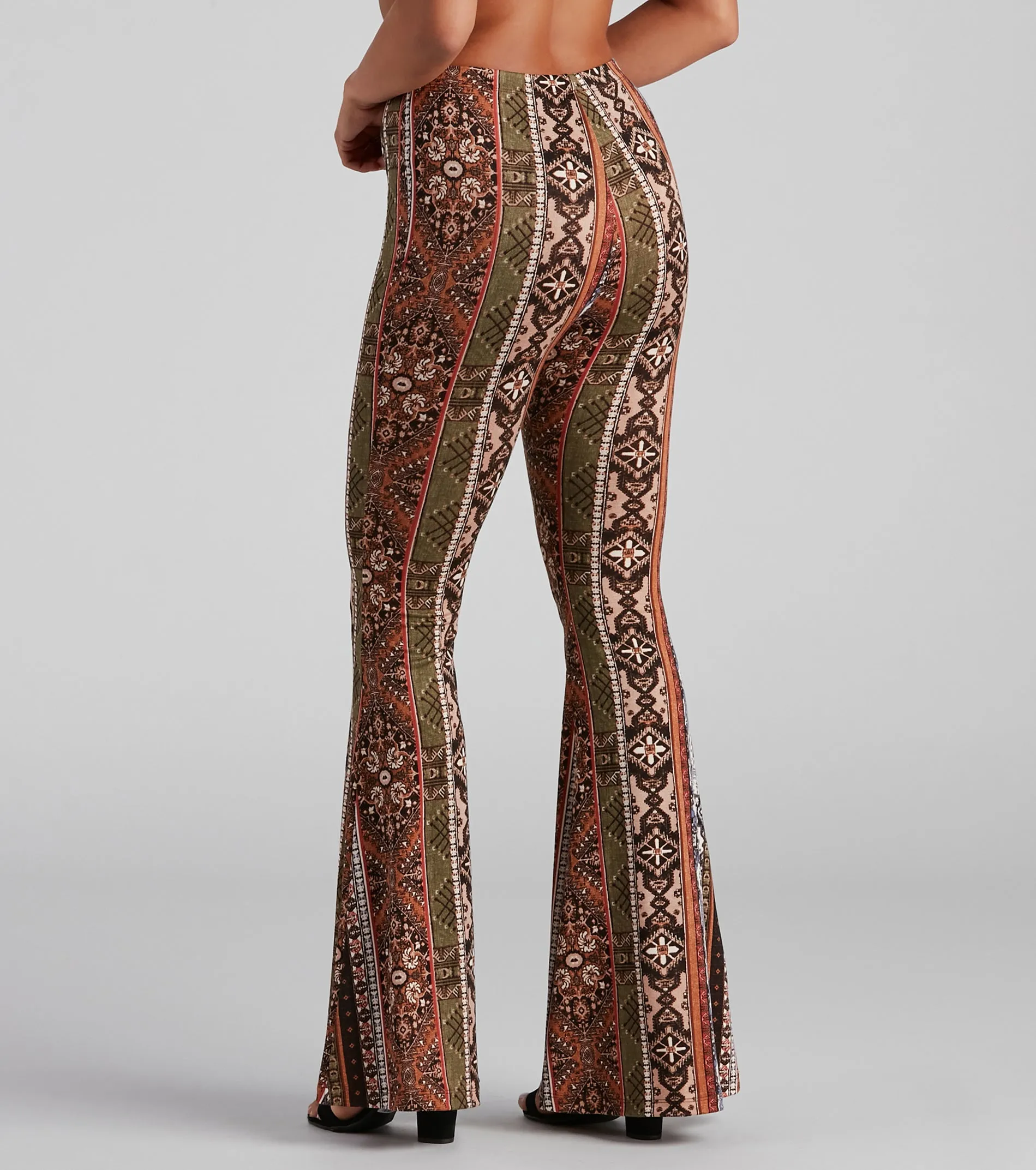 Boho Dreamer Printed Flare Pants