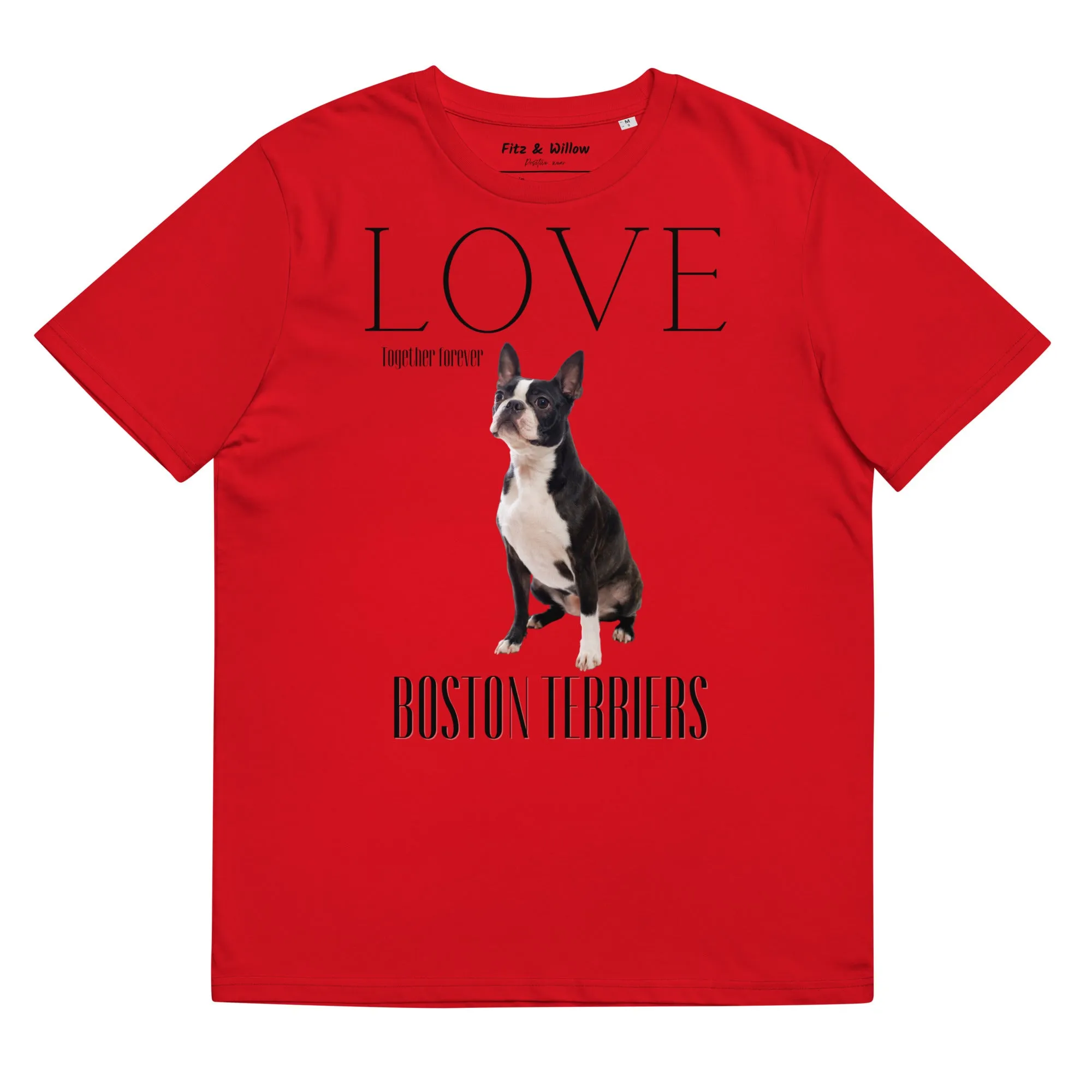 Boston Terrier Lovers organic t-shirt