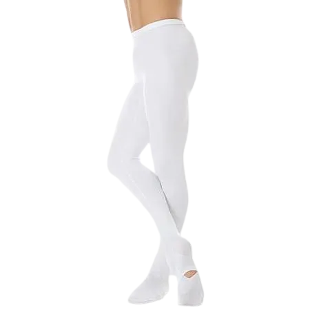 Boys' Convertible Dance Tights - Dyeable White