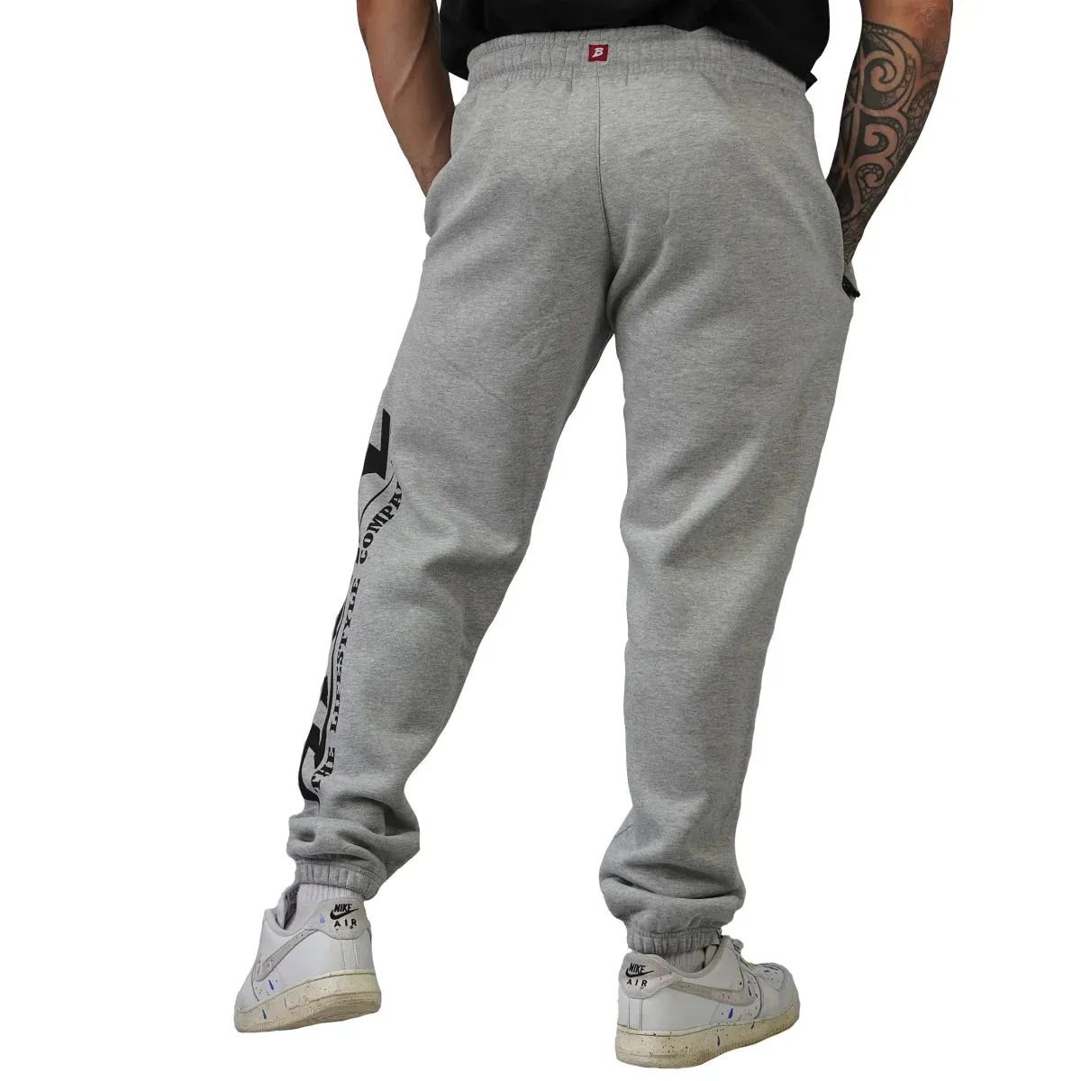 Brachial Tracksuit Trousers Smooth - Grey melange