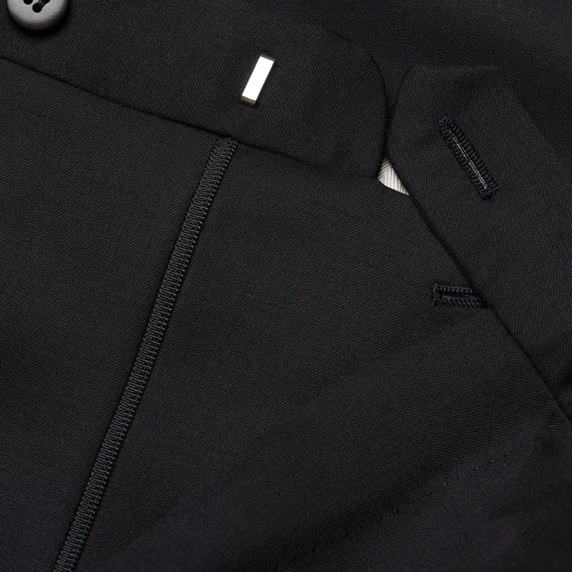 BRIONI "CATONE" Handmade Black Luxury Wool Suit EU 60 NEW US 50