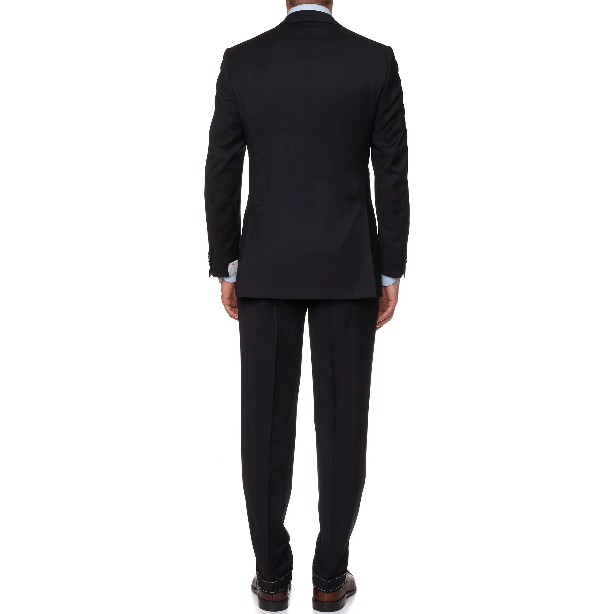 BRIONI "CHIGI" Handmade Black Wool Luxury Suit EU 60 NEW US 50