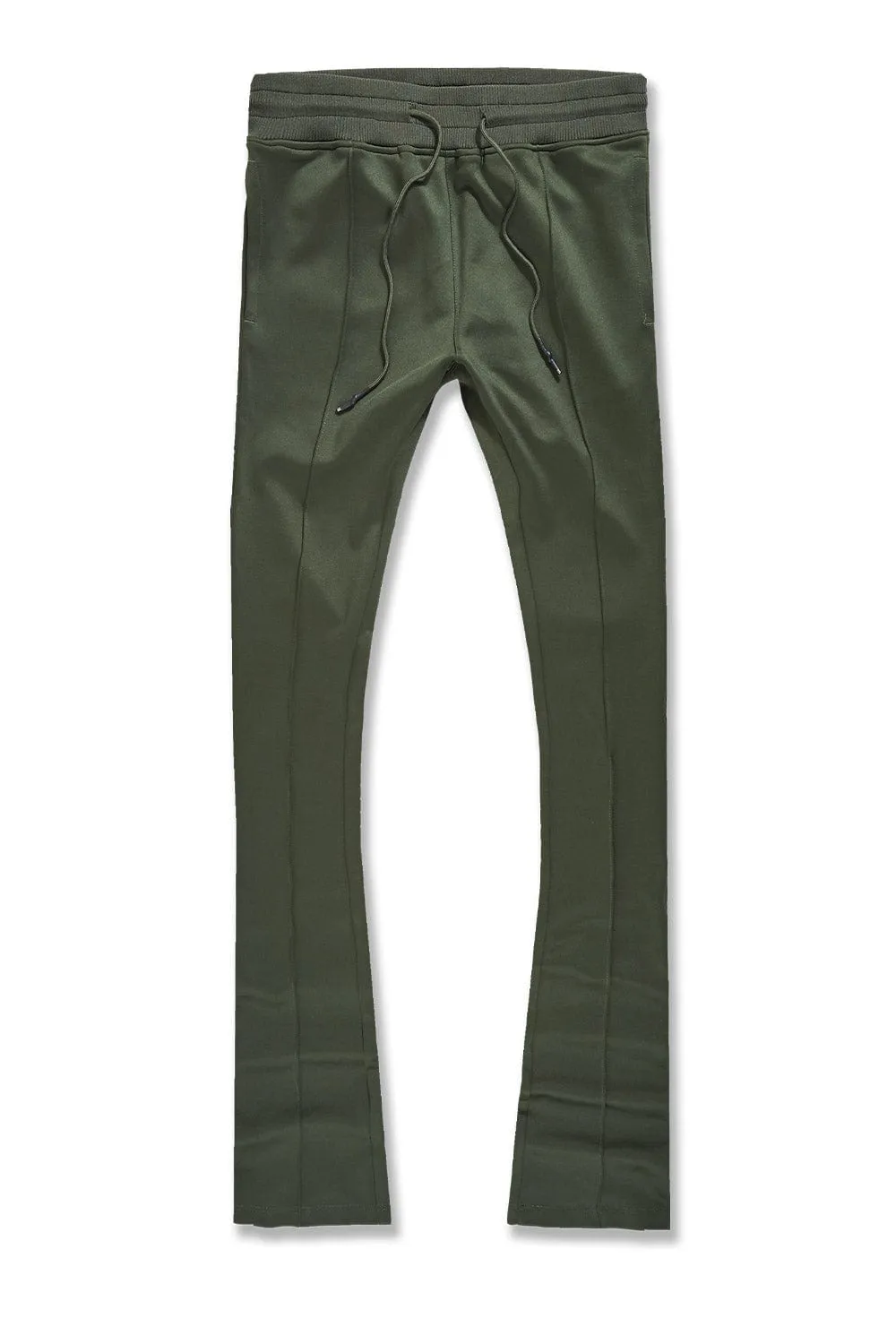 Calabria Stacked Track Pants (Olive)