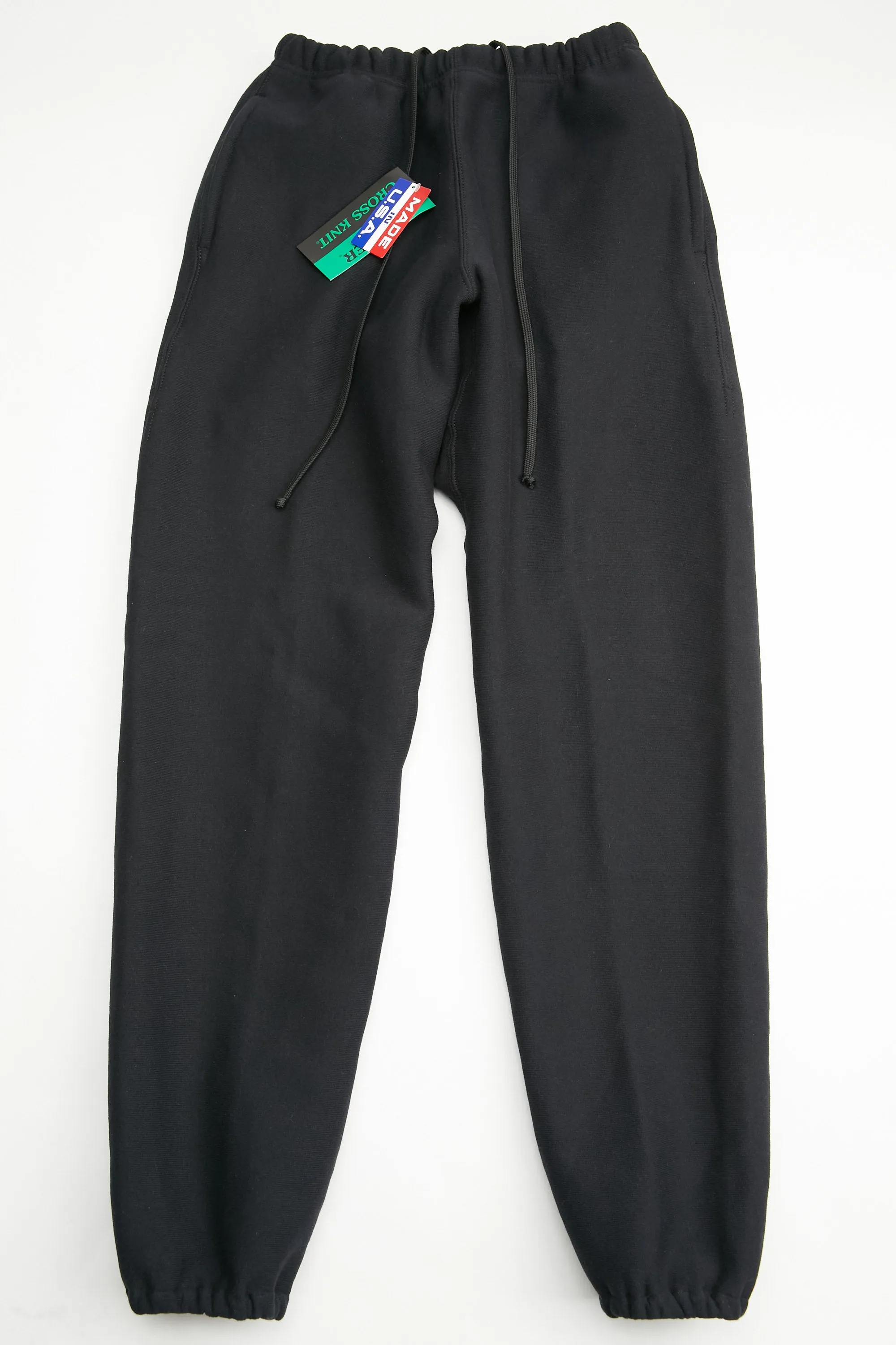 Camber #233 Cross-Knit Heavyweight Sweat Pant - Black