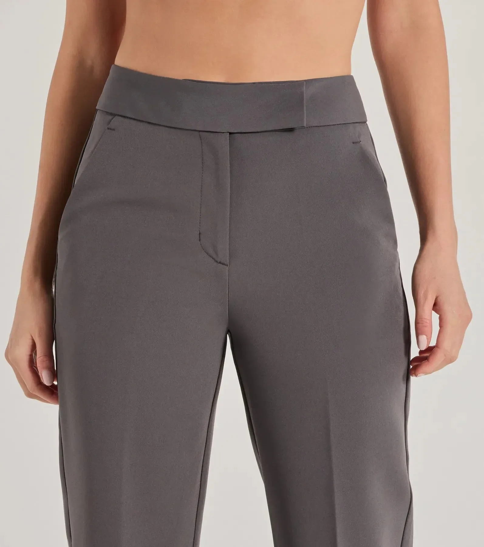 Casually Sleek Woven Trouser Pants