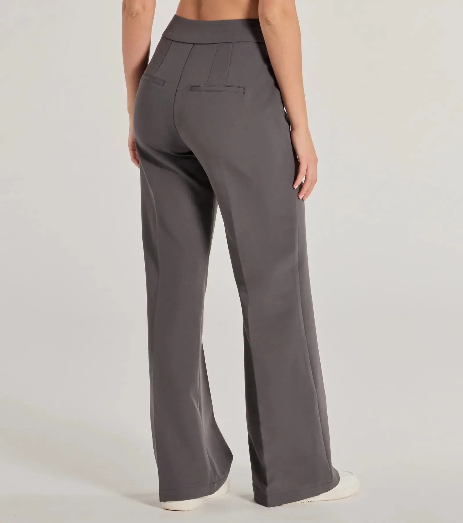 Casually Sleek Woven Trouser Pants