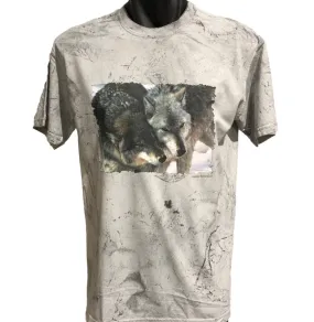 Cheek to Cheek Wolves Colour Blast T-Shirt (Smoke Colour)